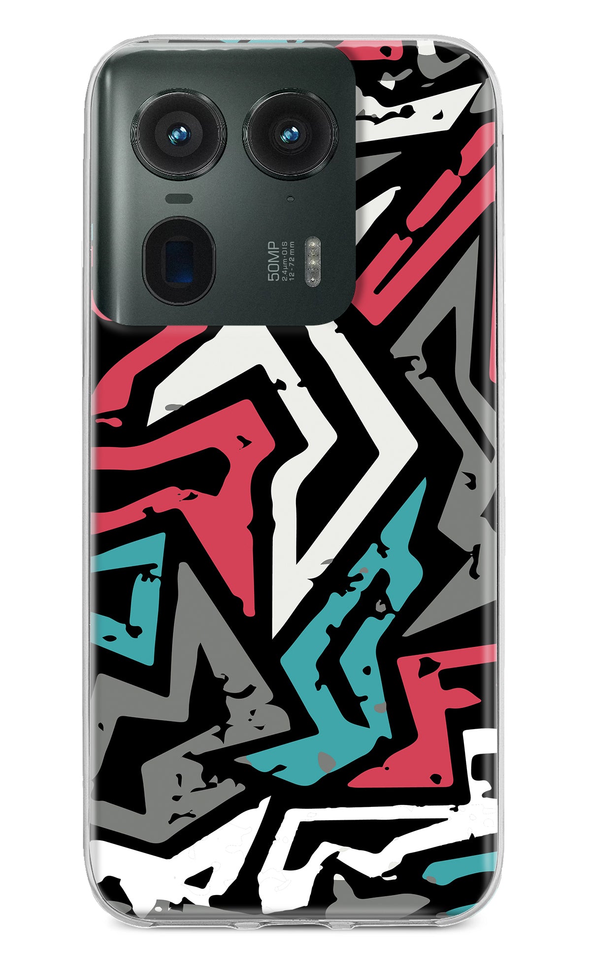 Geometric Graffiti Moto Edge 50 Ultra 5G Back Cover