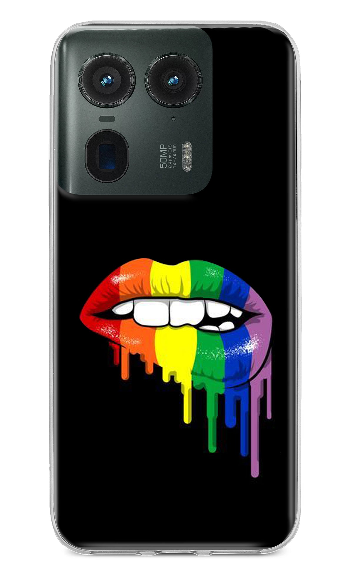 Lips Biting Moto Edge 50 Ultra 5G Back Cover