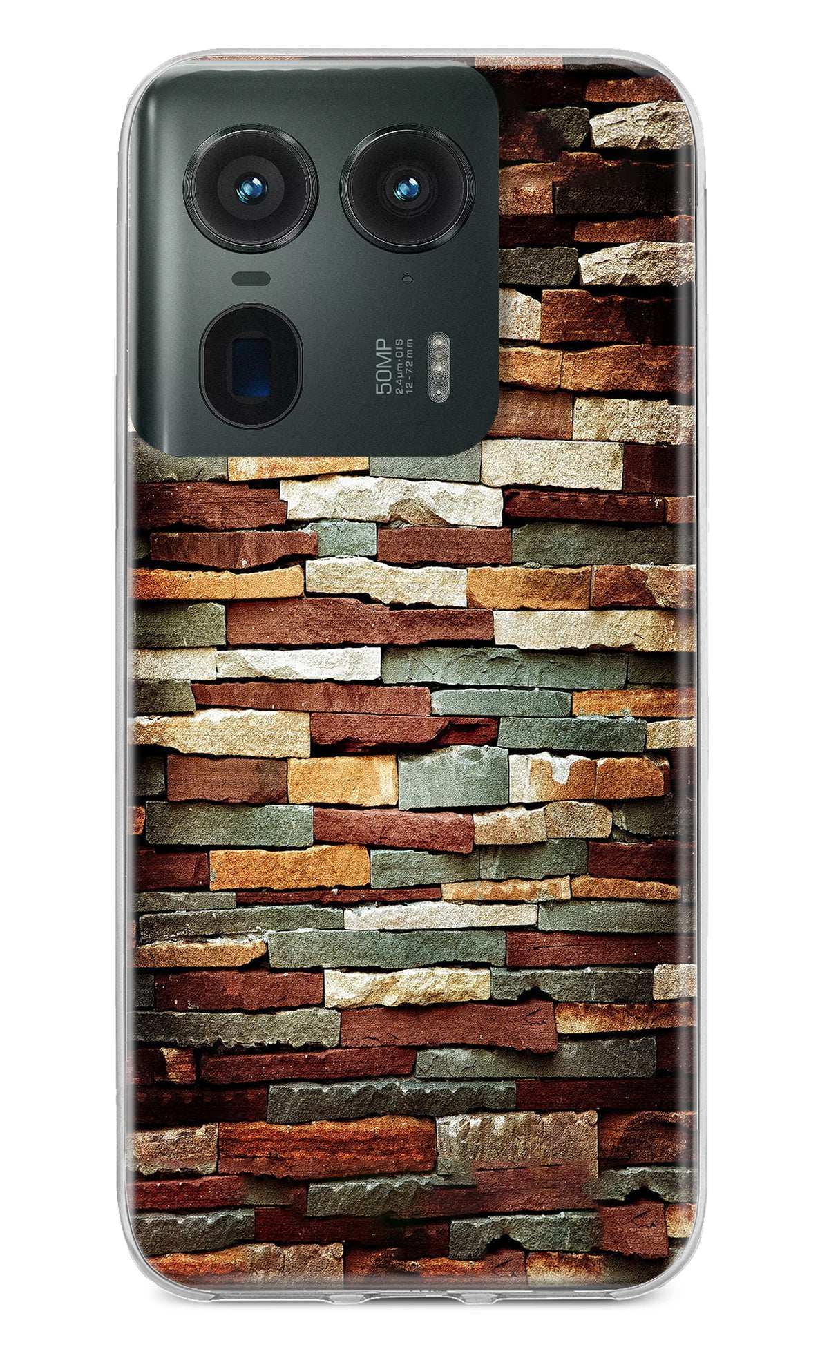 Bricks Pattern Moto Edge 50 Ultra 5G Back Cover