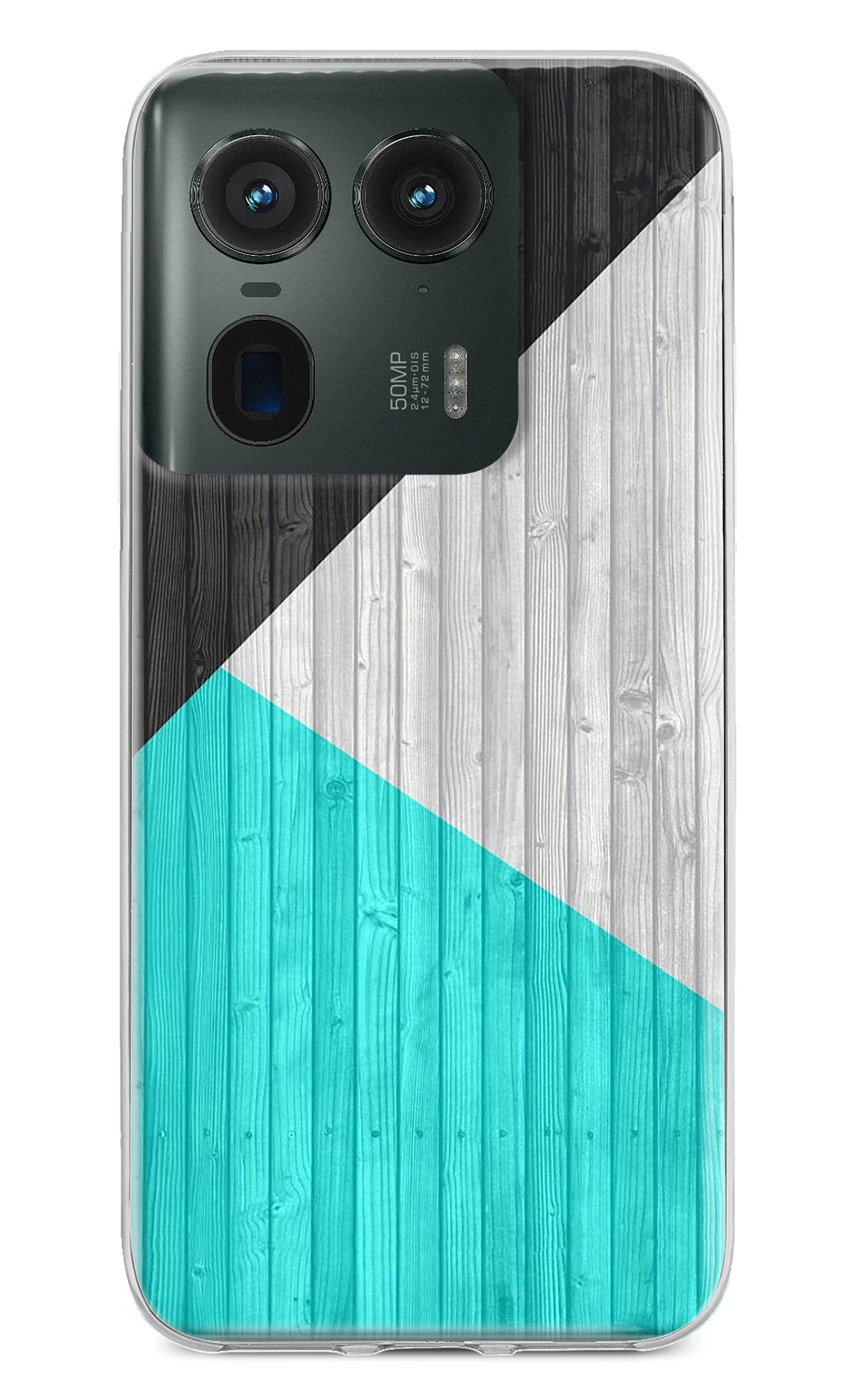 Wooden Abstract Moto Edge 50 Ultra 5G Back Cover