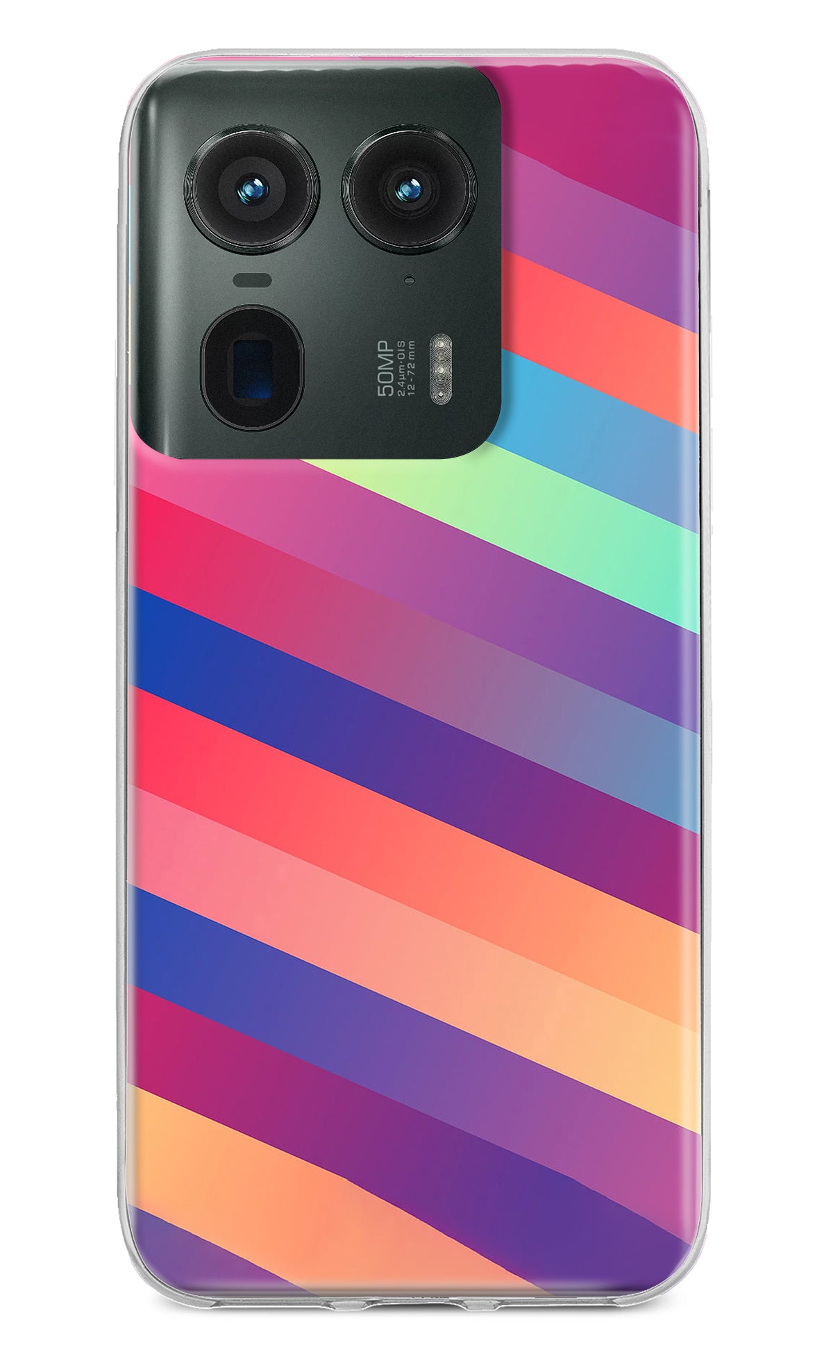 Stripes color Moto Edge 50 Ultra 5G Back Cover