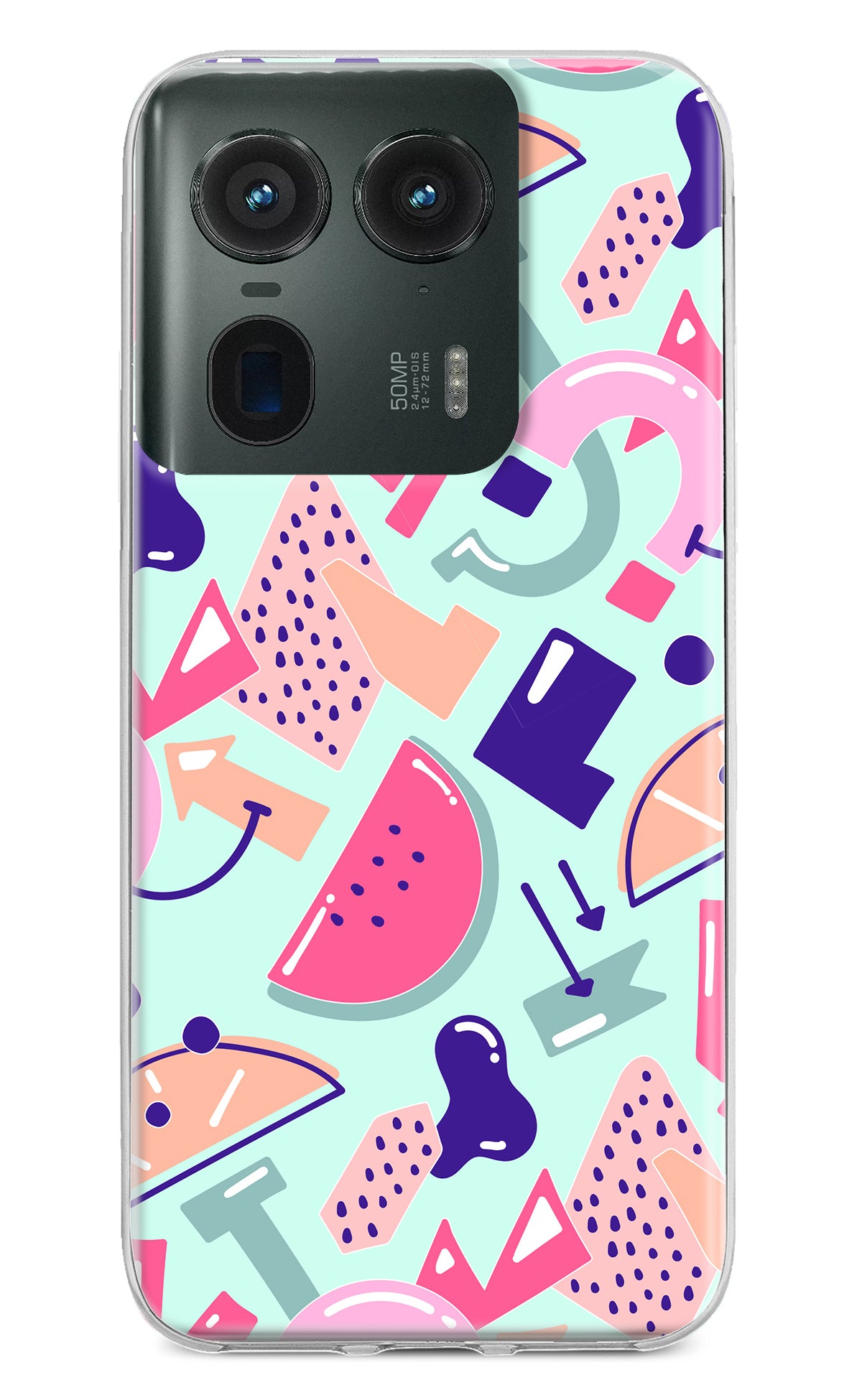 Doodle Pattern Moto Edge 50 Ultra 5G Back Cover