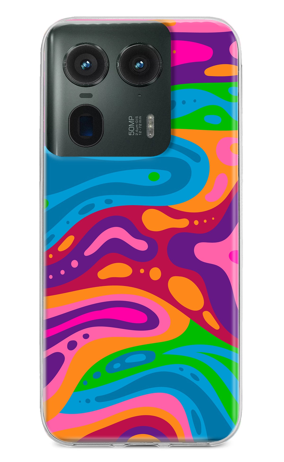 Trippy Pattern Moto Edge 50 Ultra 5G Back Cover