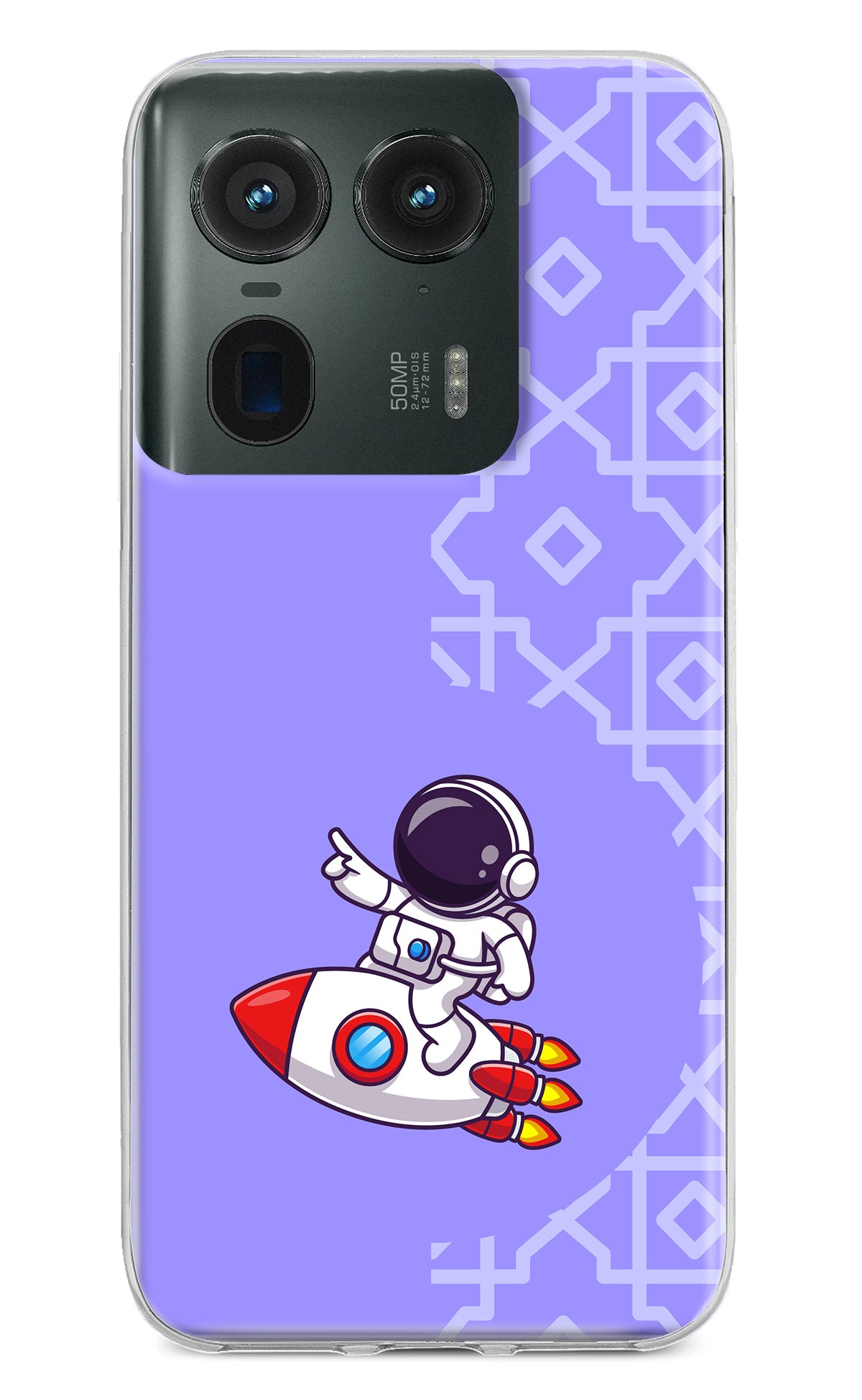 Cute Astronaut Moto Edge 50 Ultra 5G Back Cover