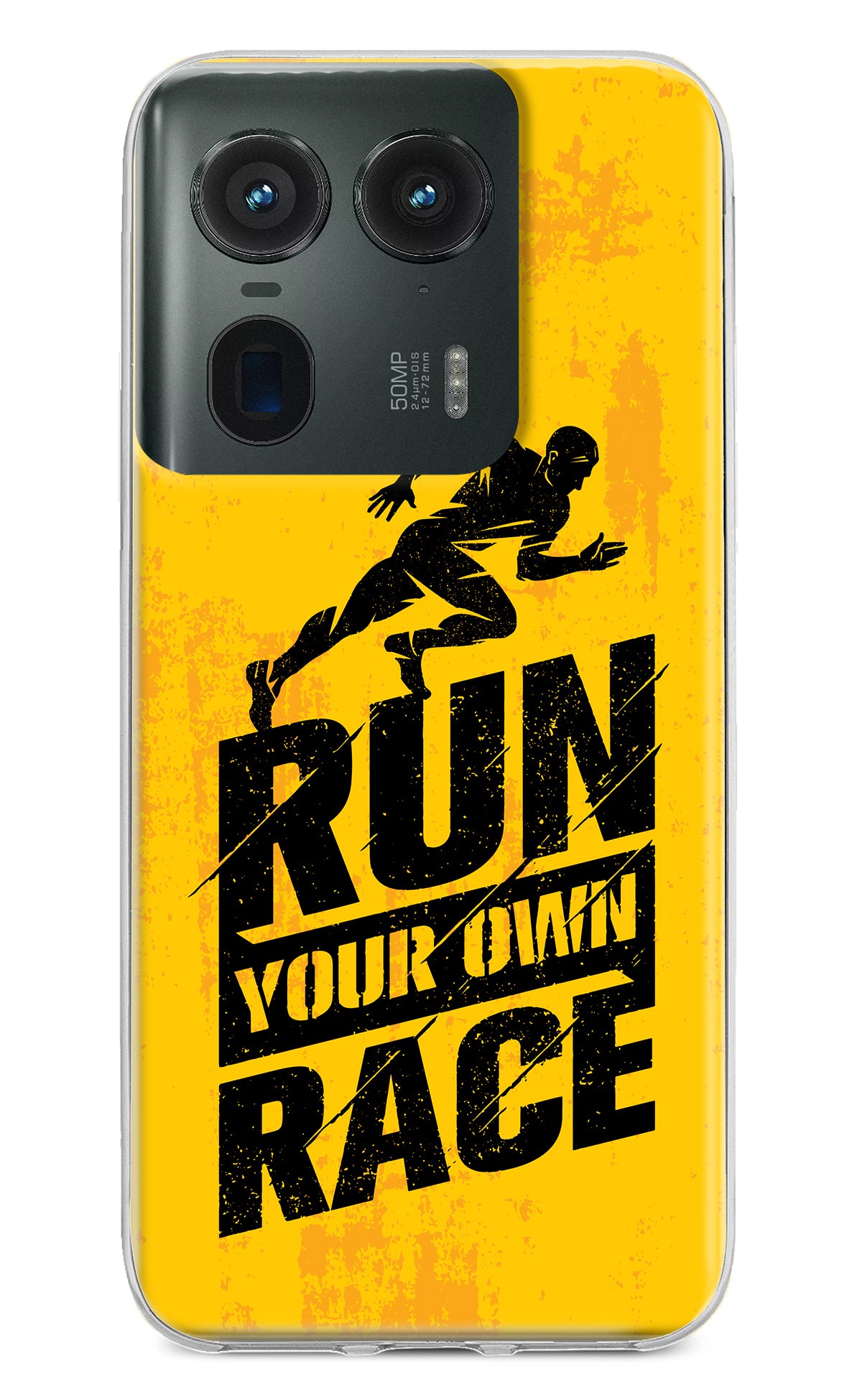 Run Your Own Race Moto Edge 50 Ultra 5G Back Cover