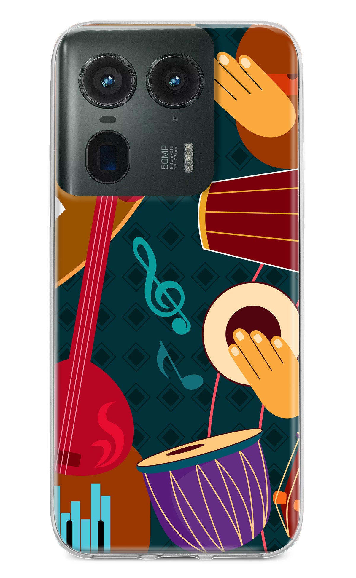 Music Instrument Moto Edge 50 Ultra 5G Back Cover