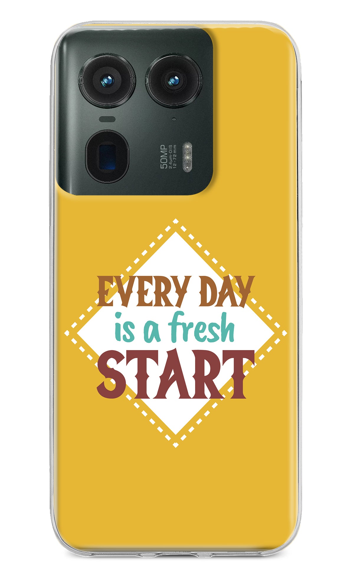 Every day is a Fresh Start Moto Edge 50 Ultra 5G Back Cover