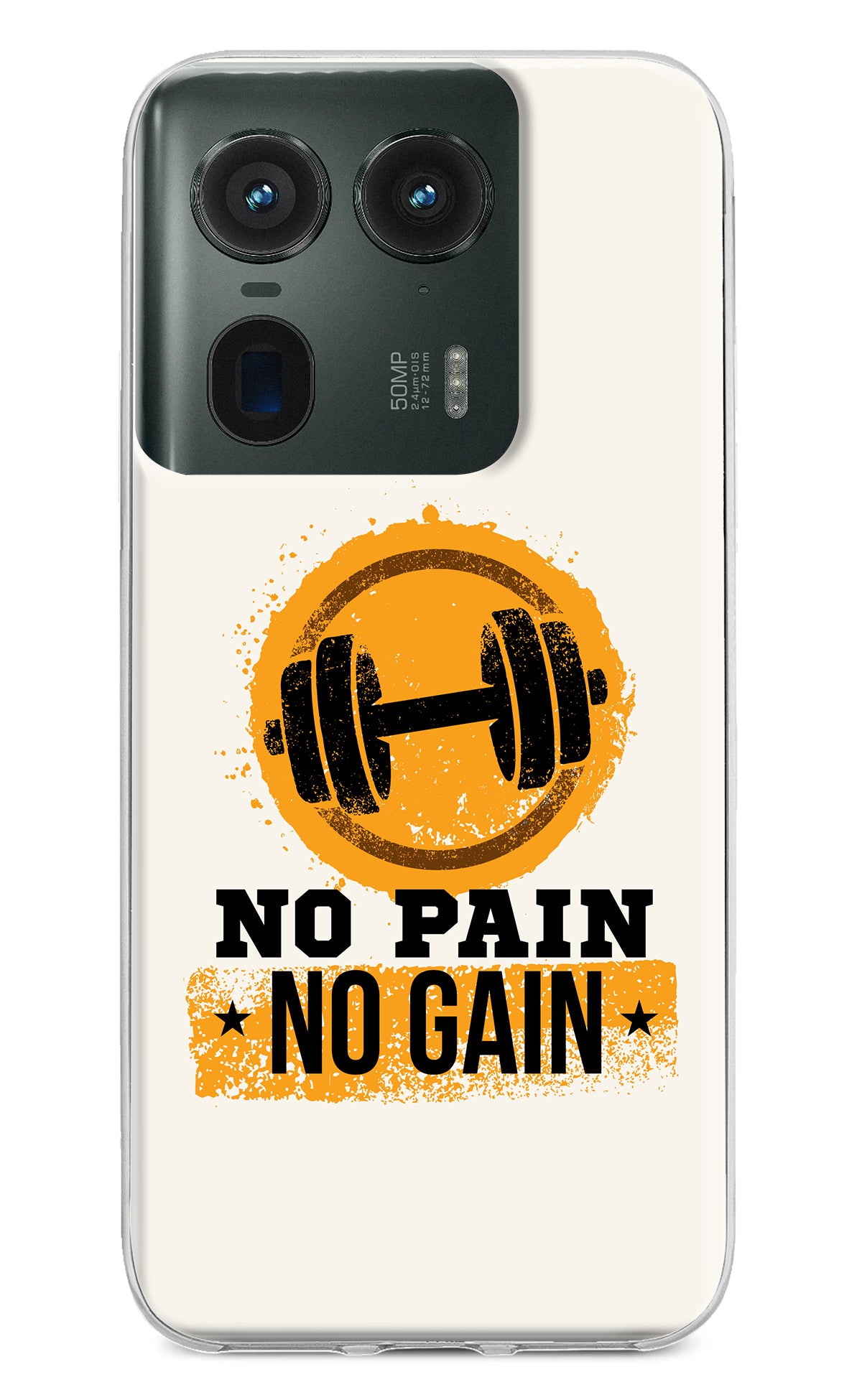 No Pain No Gain Moto Edge 50 Ultra 5G Back Cover