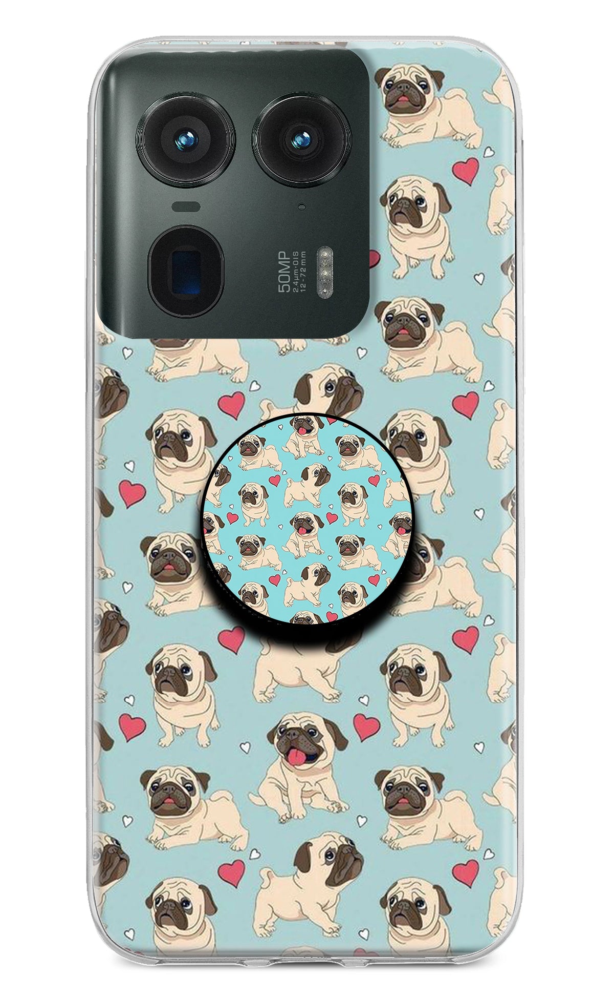 Pug Dog Moto Edge 50 Ultra 5G Pop Case