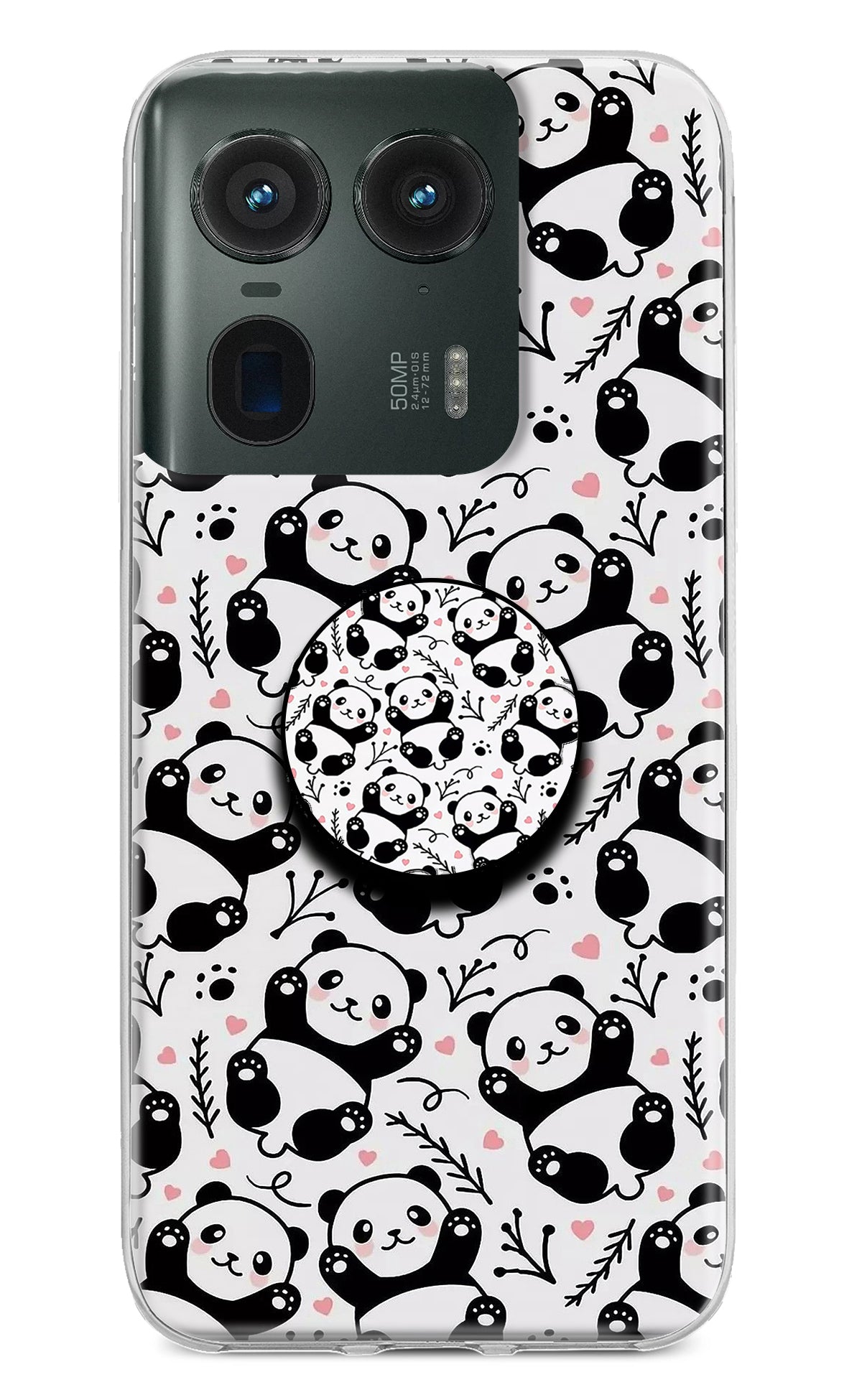 Cute Panda Moto Edge 50 Ultra 5G Pop Case