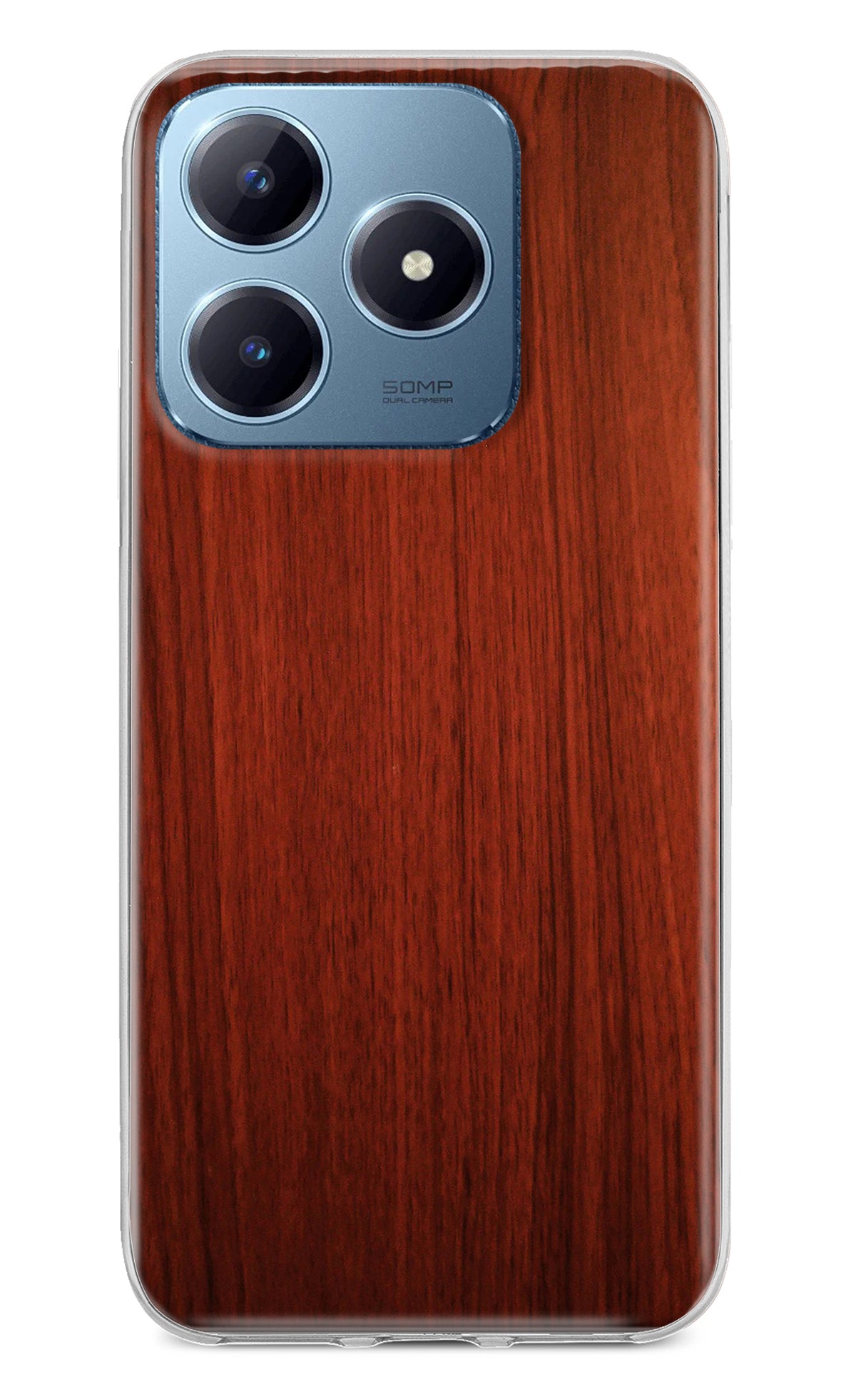 Wooden Plain Pattern Realme Narzo N63 Back Cover