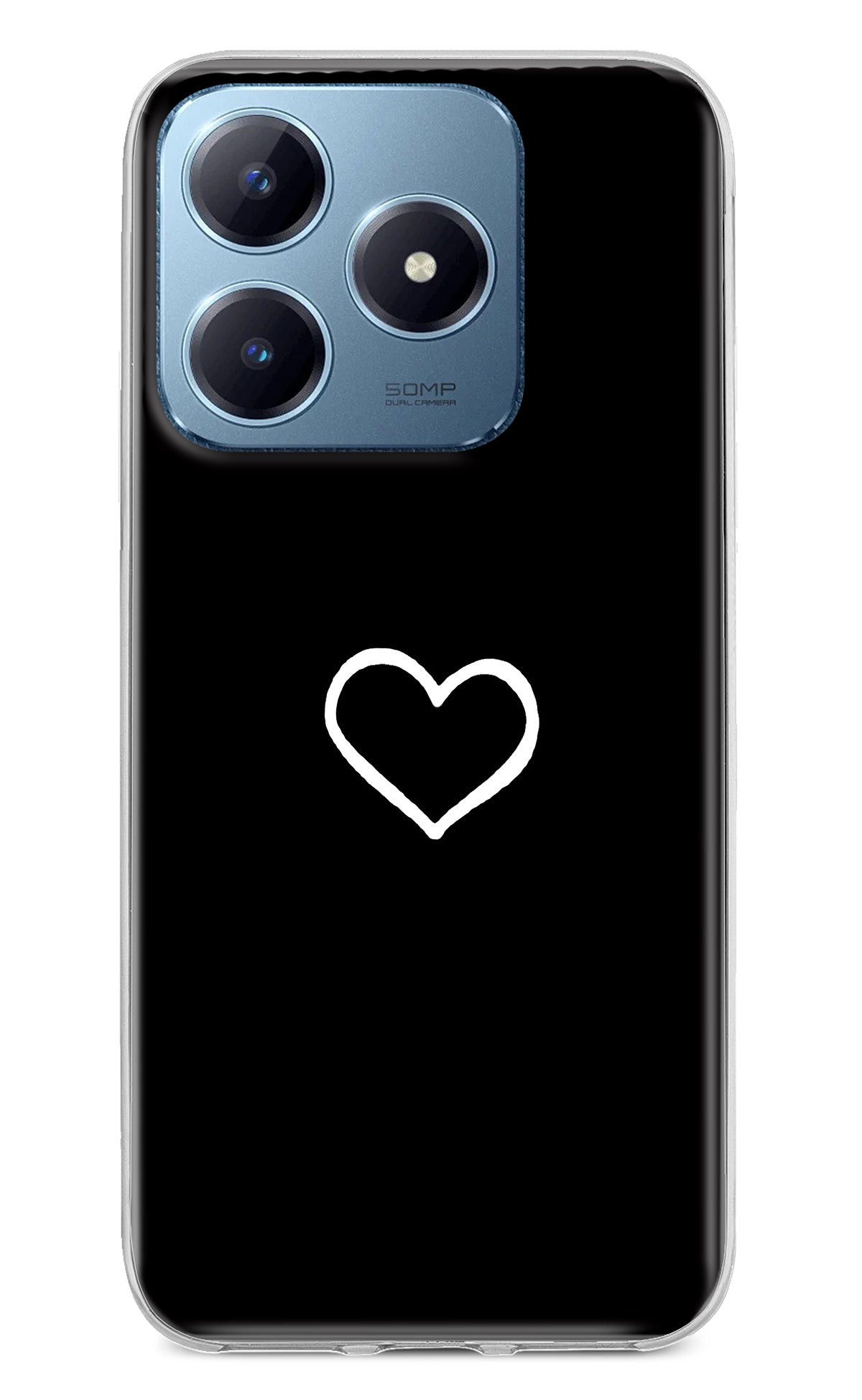 Heart Realme Narzo N63 Back Cover