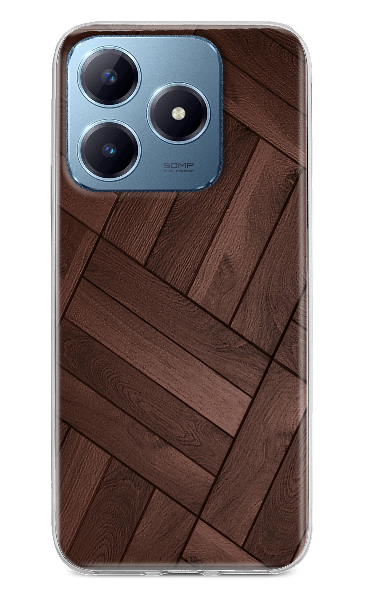 Wooden Texture Design Realme Narzo N63 Back Cover