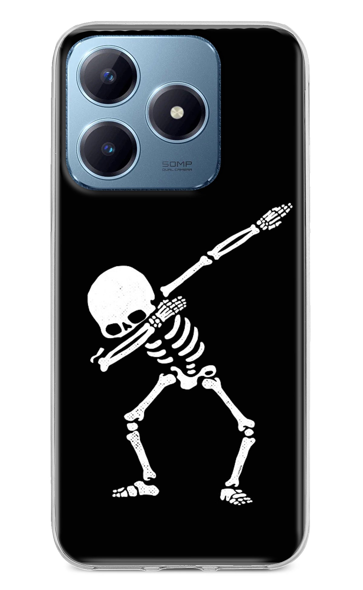 Dabbing Skeleton Art Realme Narzo N63 Back Cover