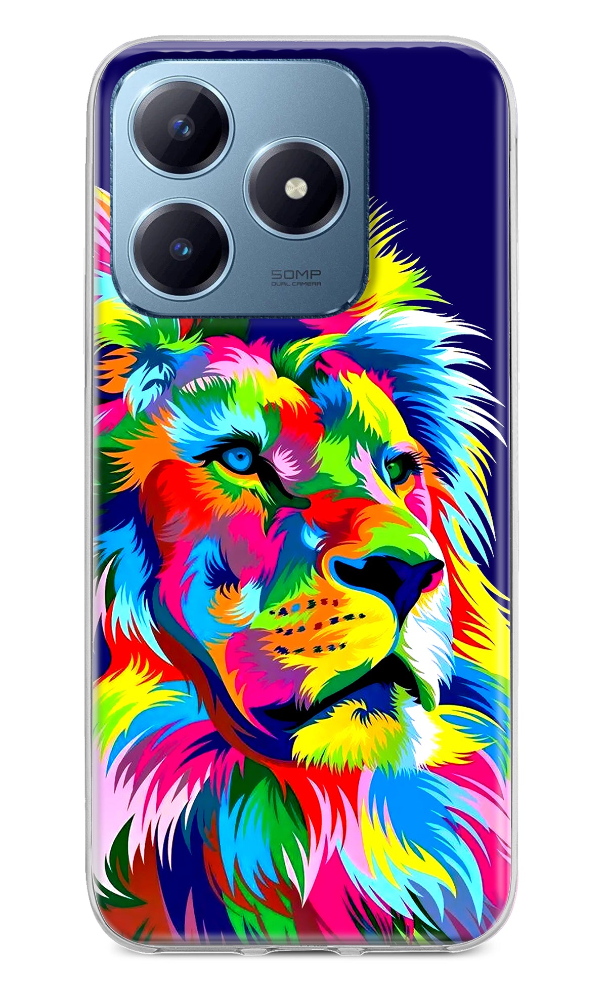 Vector Art Lion Realme Narzo N63 Back Cover