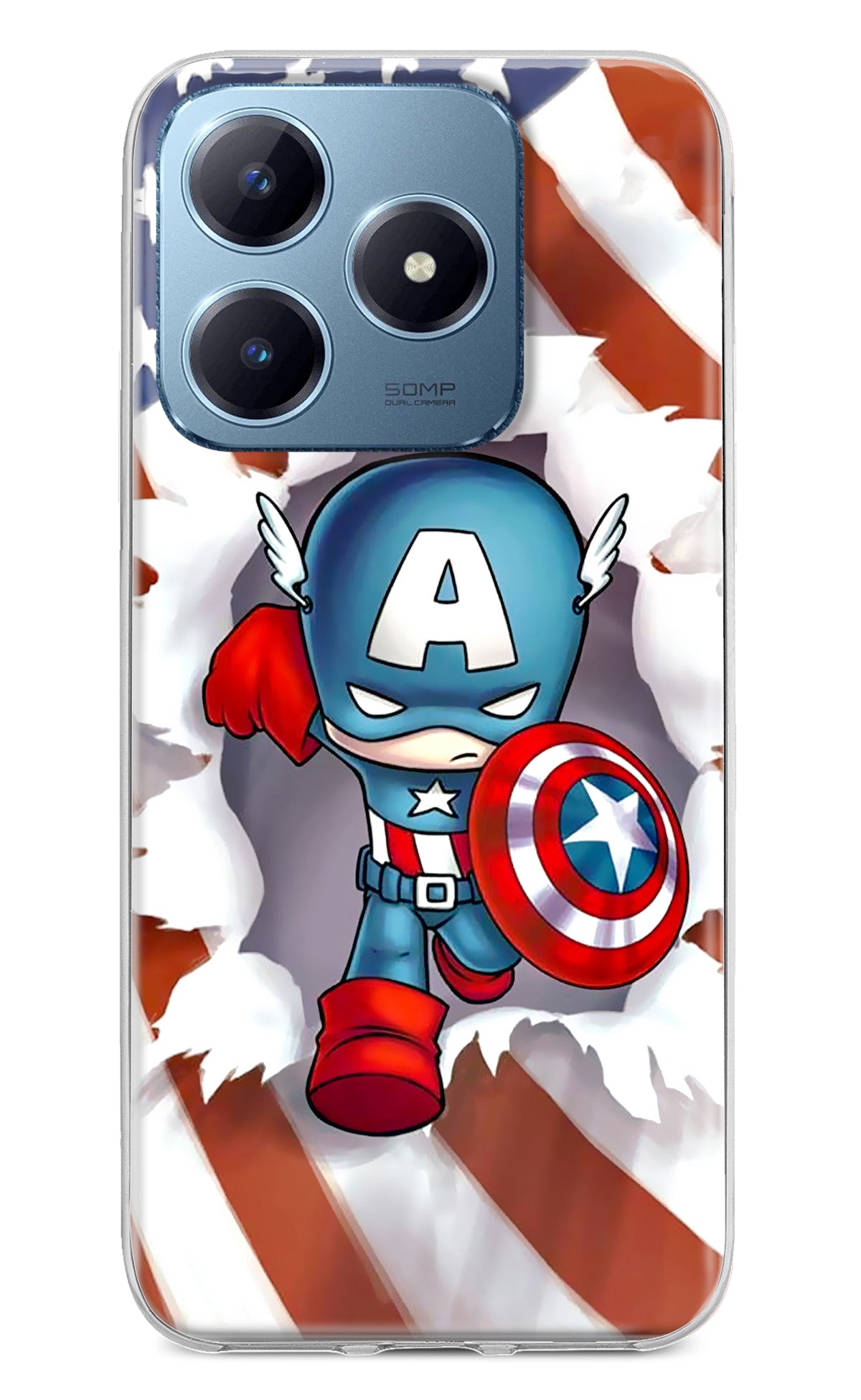 Captain America Realme Narzo N63 Back Cover