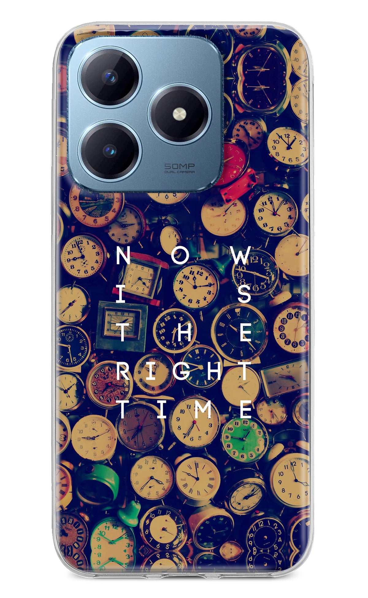 Now is the Right Time Quote Realme Narzo N63 Back Cover