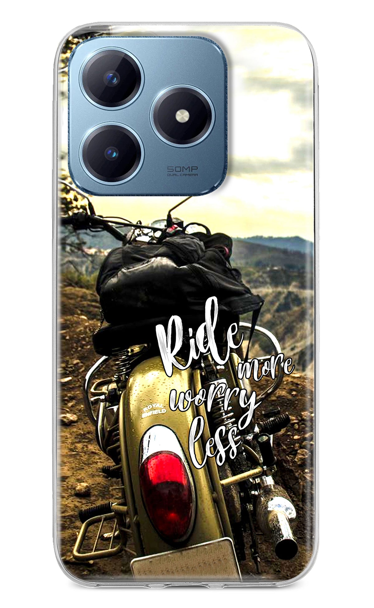 Ride More Worry Less Realme Narzo N63 Back Cover