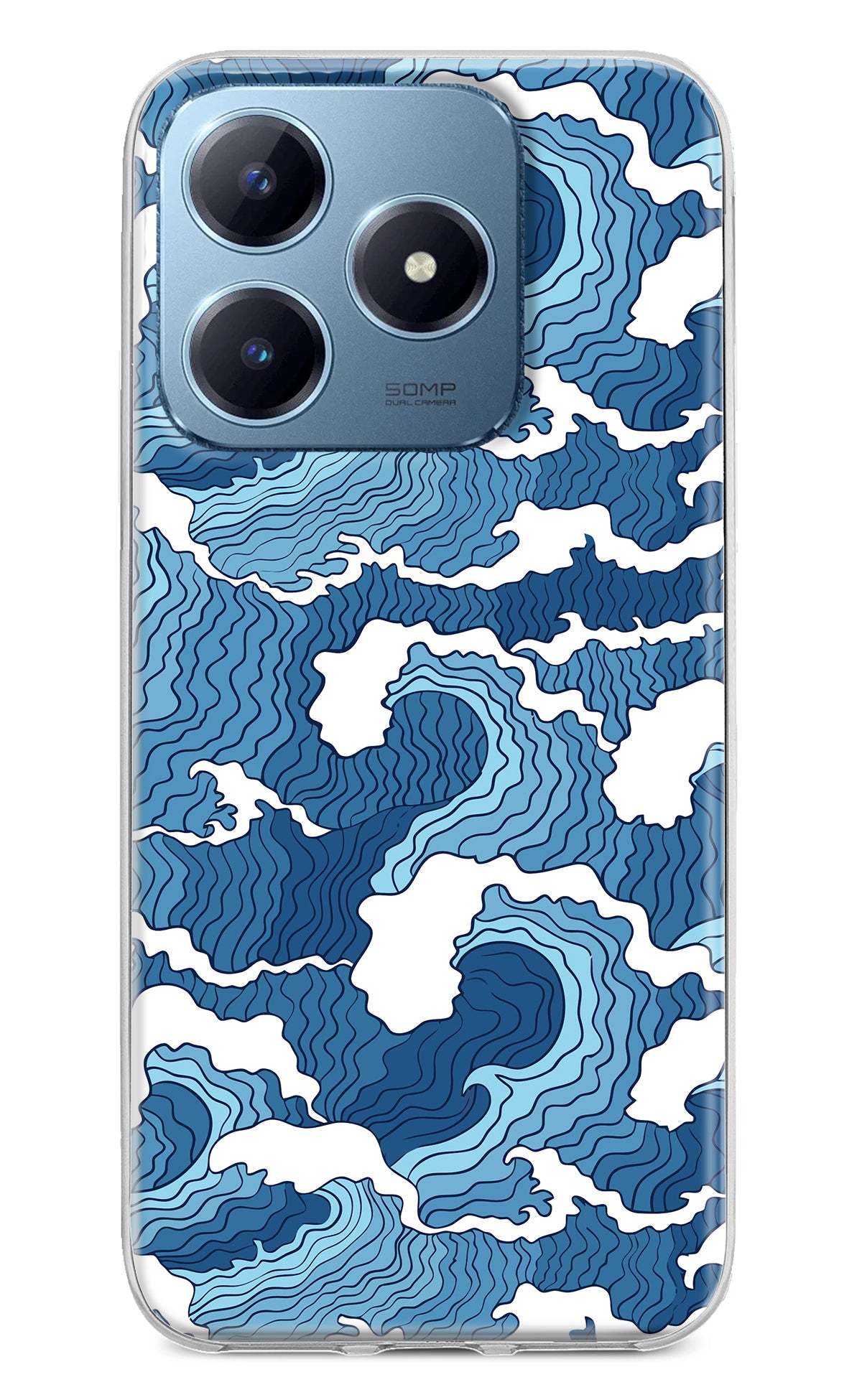 Blue Waves Realme Narzo N63 Back Cover