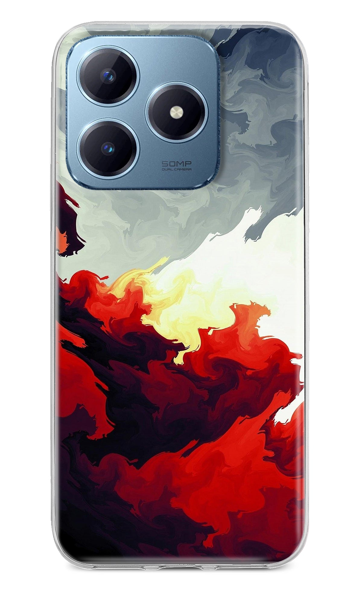 Fire Cloud Realme Narzo N63 Back Cover