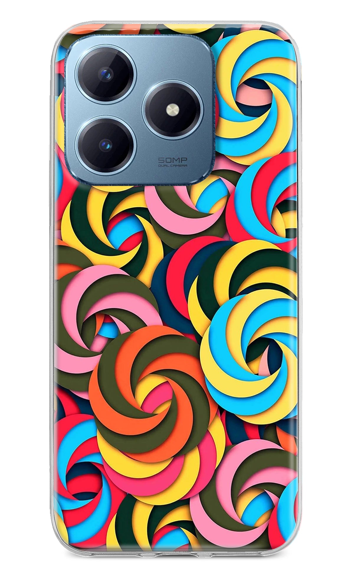 Spiral Pattern Realme Narzo N63 Back Cover