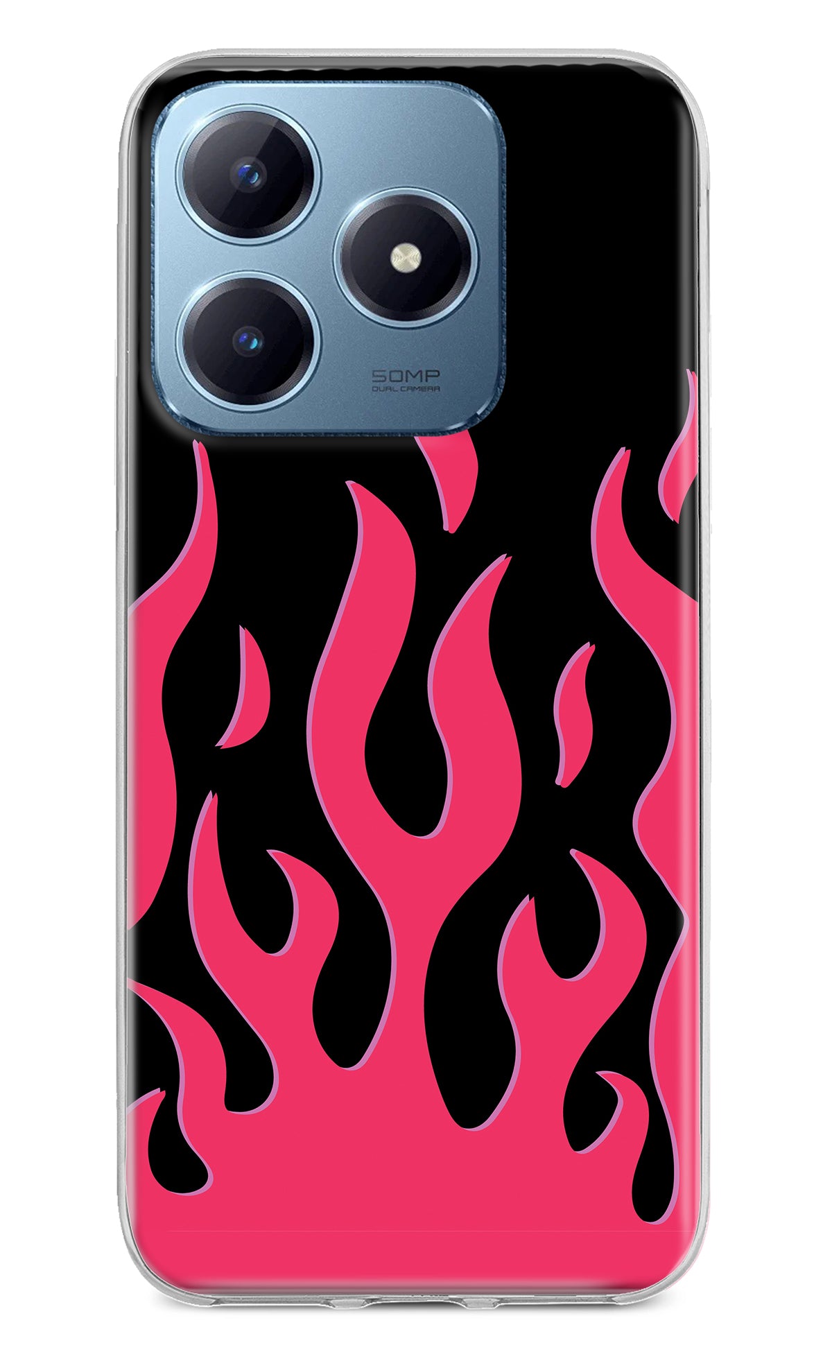 Fire Flames Realme Narzo N63 Back Cover