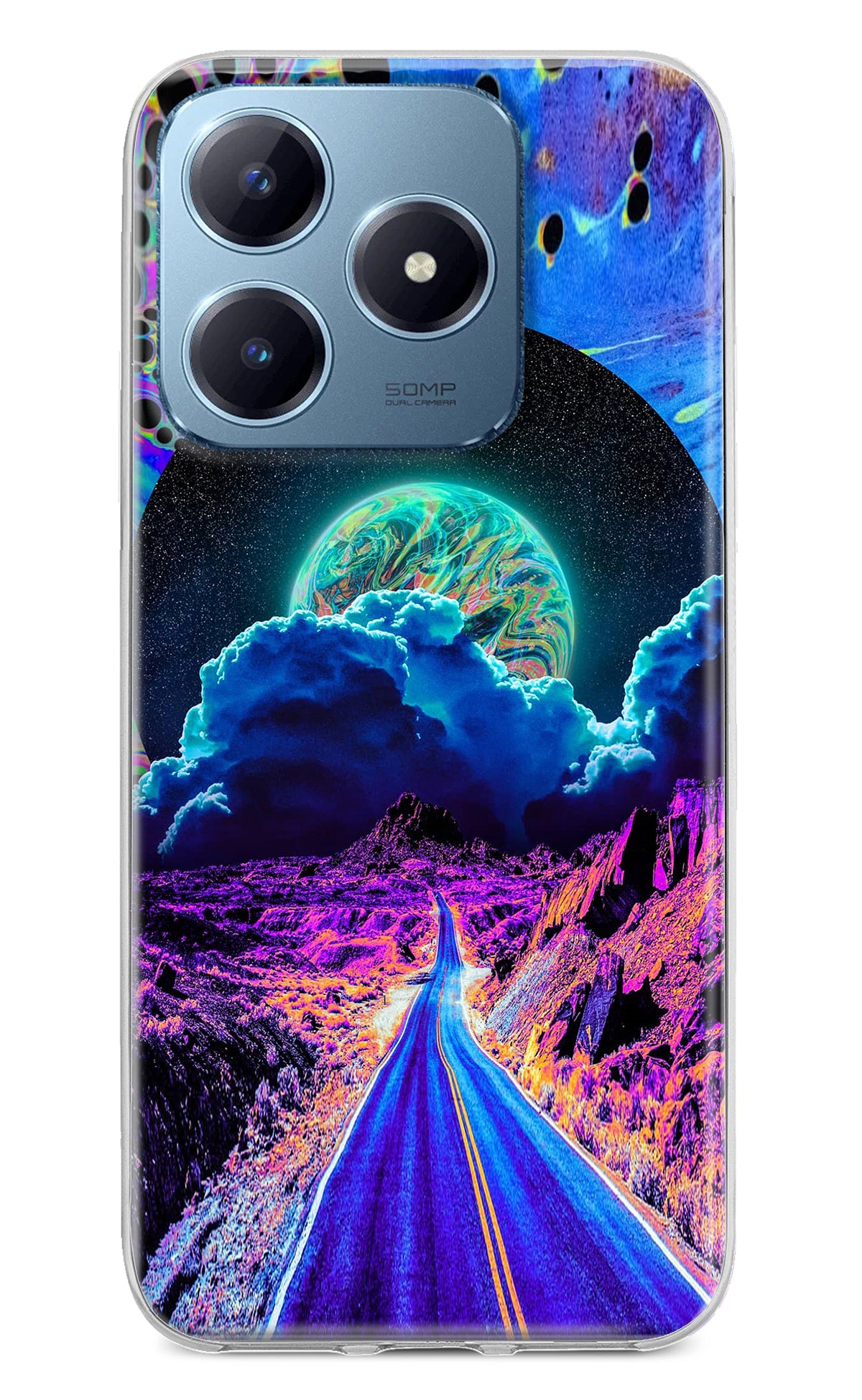 Psychedelic Painting Realme Narzo N63 Back Cover