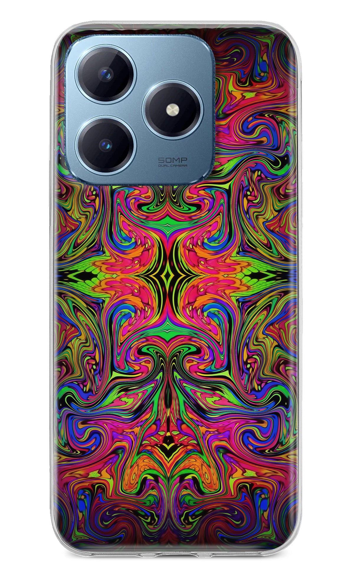 Psychedelic Art Realme Narzo N63 Back Cover