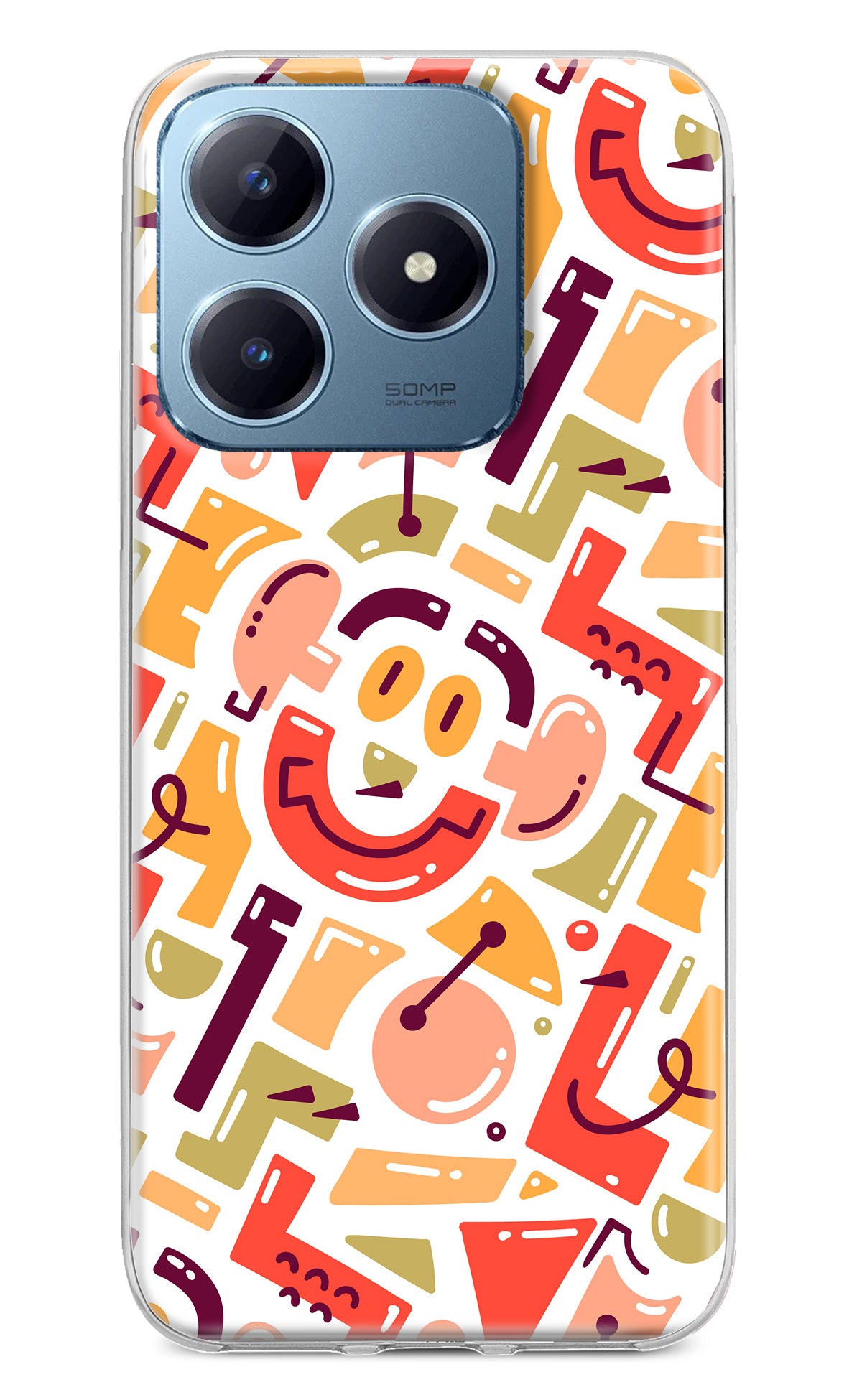 Doodle Pattern Realme Narzo N63 Back Cover