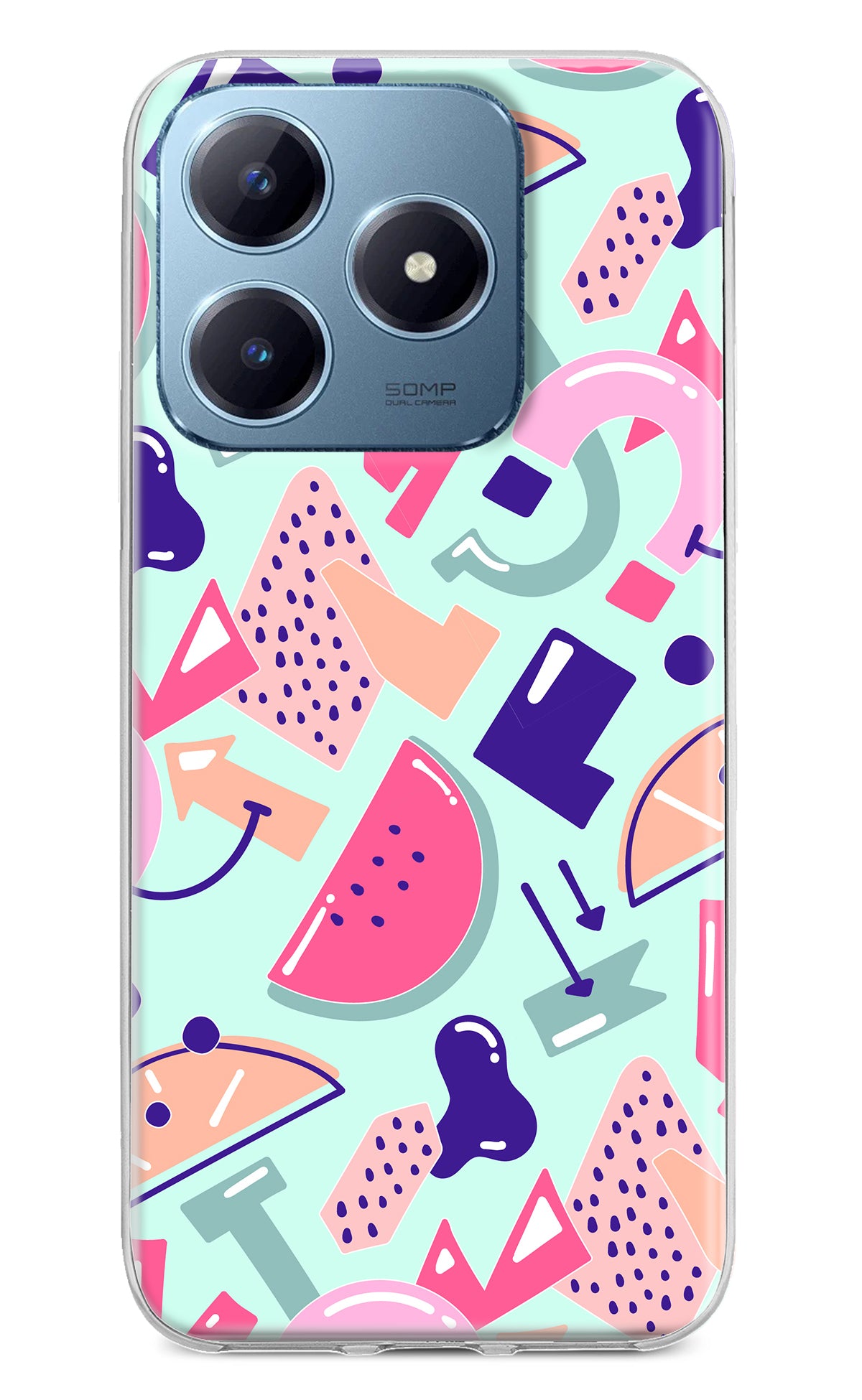 Doodle Pattern Realme Narzo N63 Back Cover