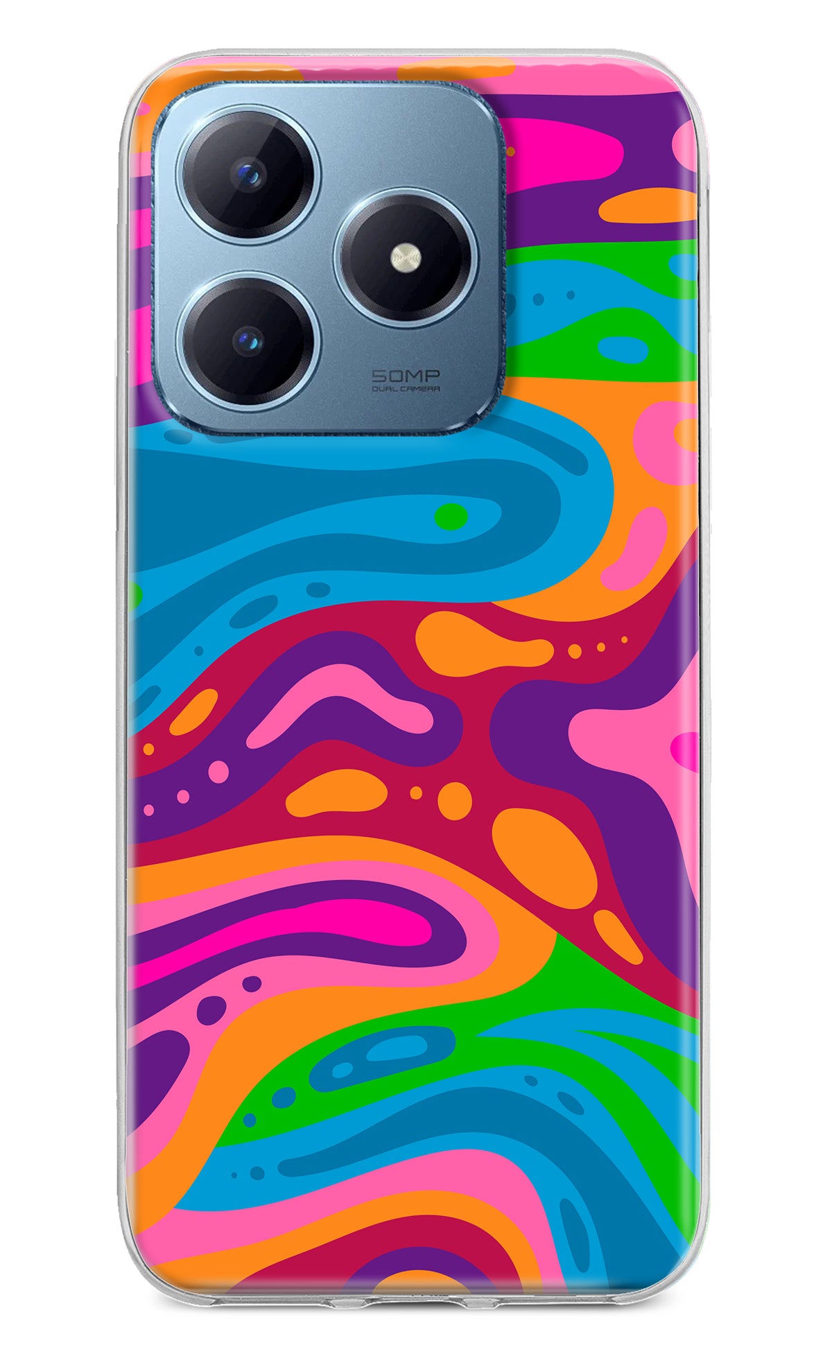 Trippy Pattern Realme Narzo N63 Back Cover