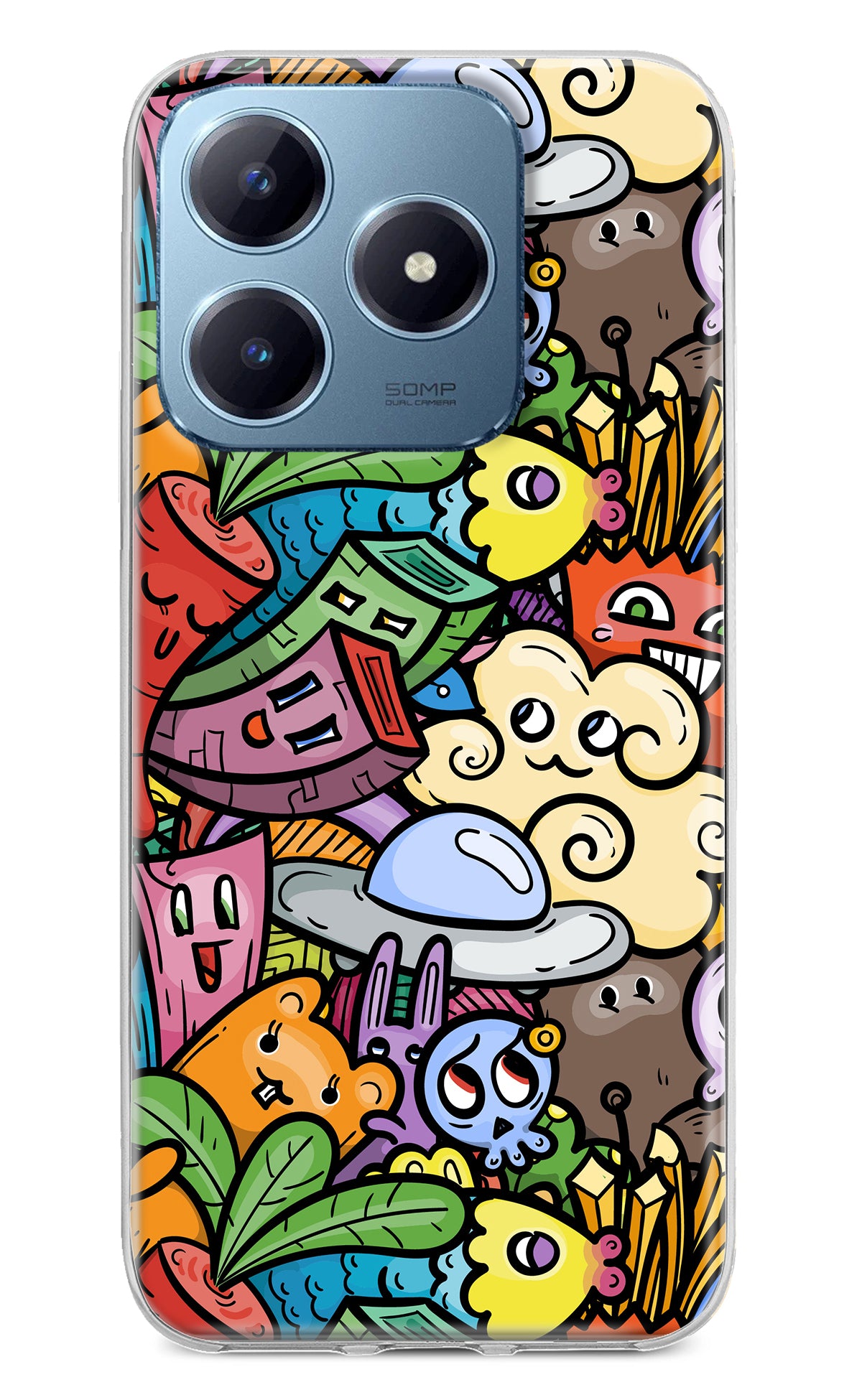 Veggie Doodle Realme Narzo N63 Back Cover