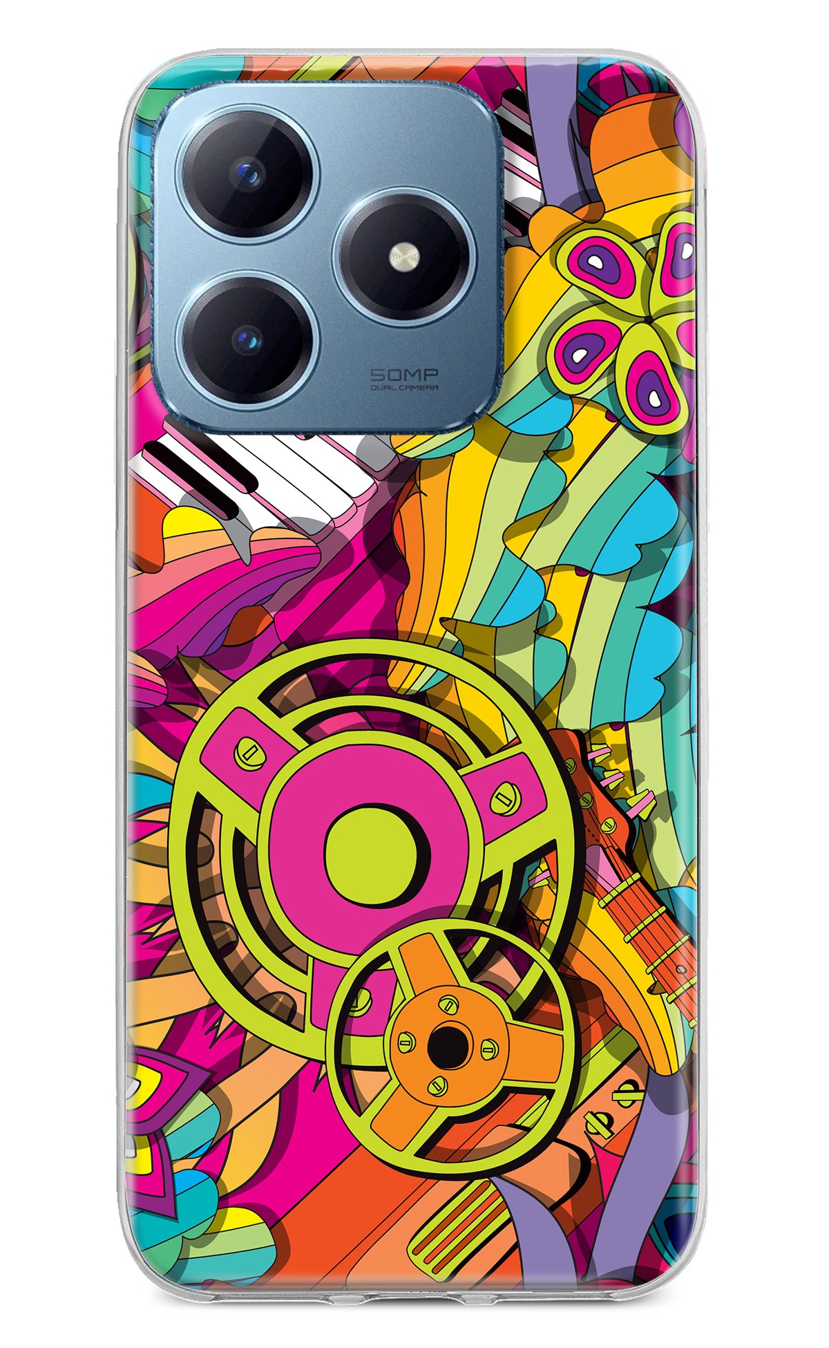 Music Doodle Realme Narzo N63 Back Cover