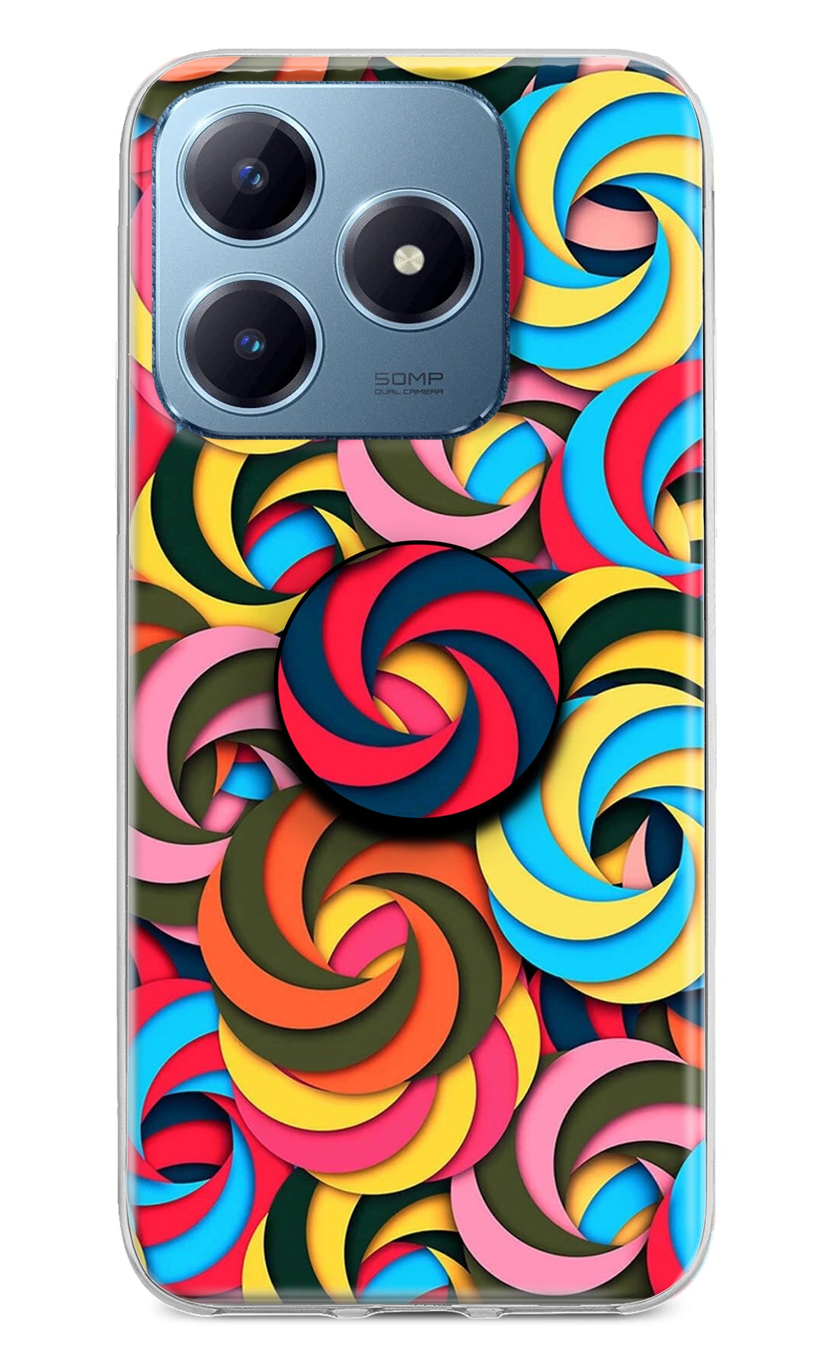 Spiral Pattern Realme Narzo N63 Pop Case