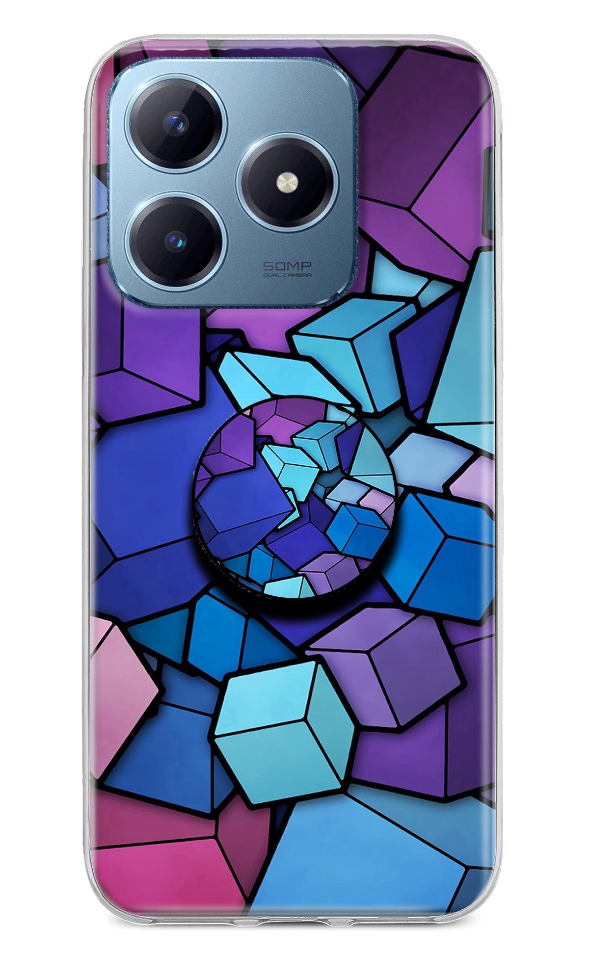 Cubic Abstract Realme Narzo N63 Pop Case