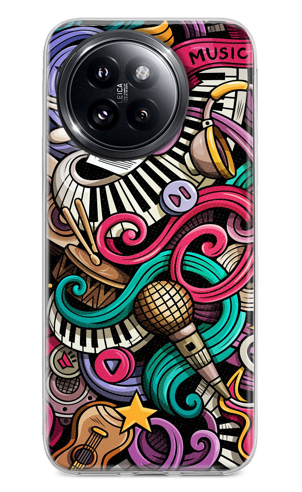 Music Abstract Xiaomi 14 Civi Back Cover