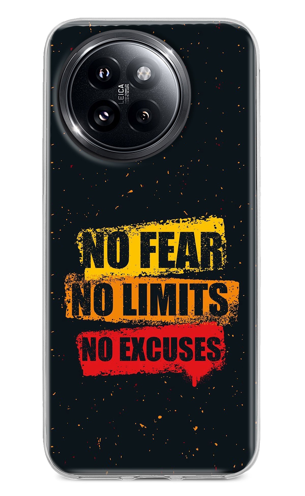 No Fear No Limits No Excuse Xiaomi 14 Civi Back Cover