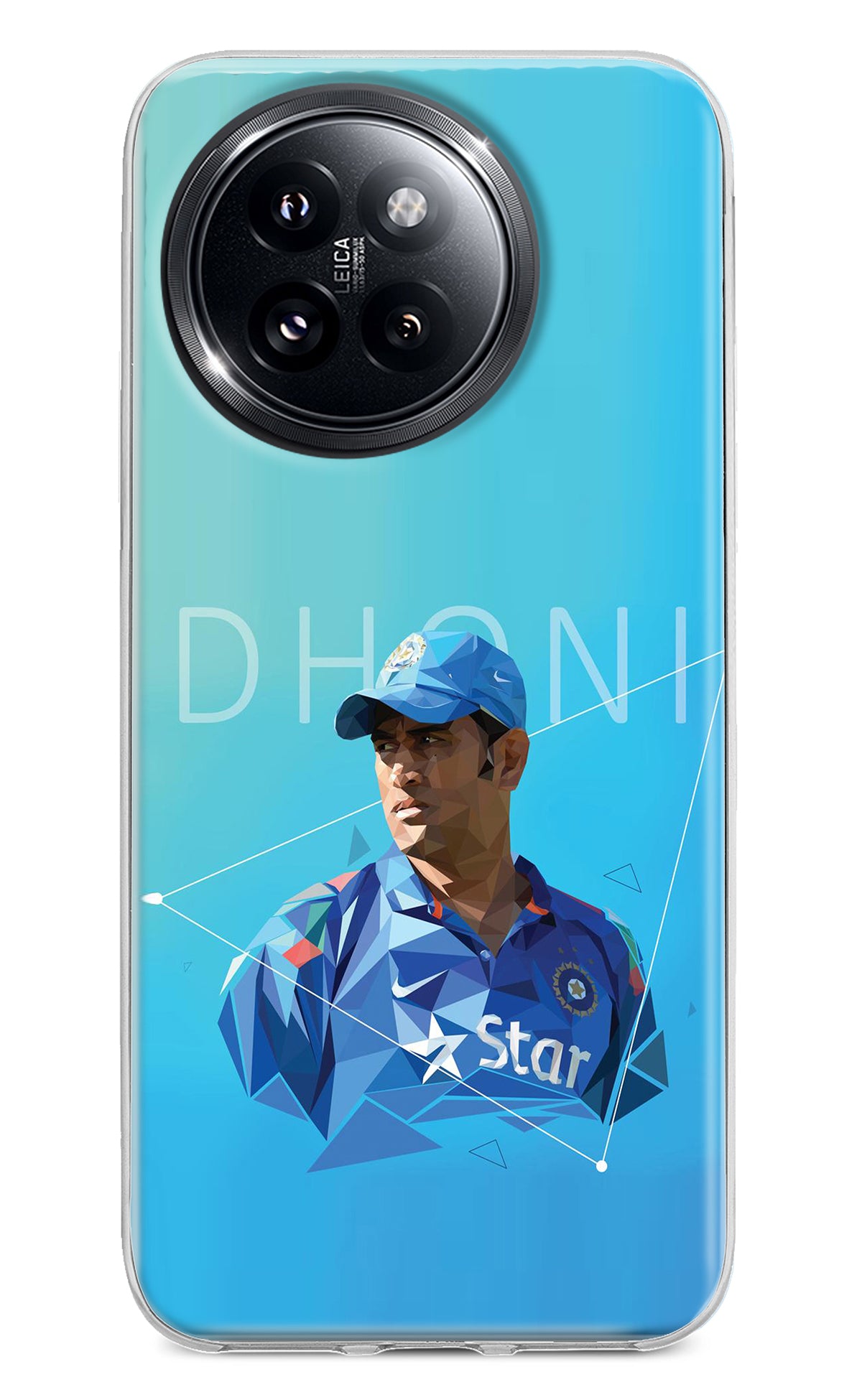 Dhoni Artwork Xiaomi 14 Civi Back Cover