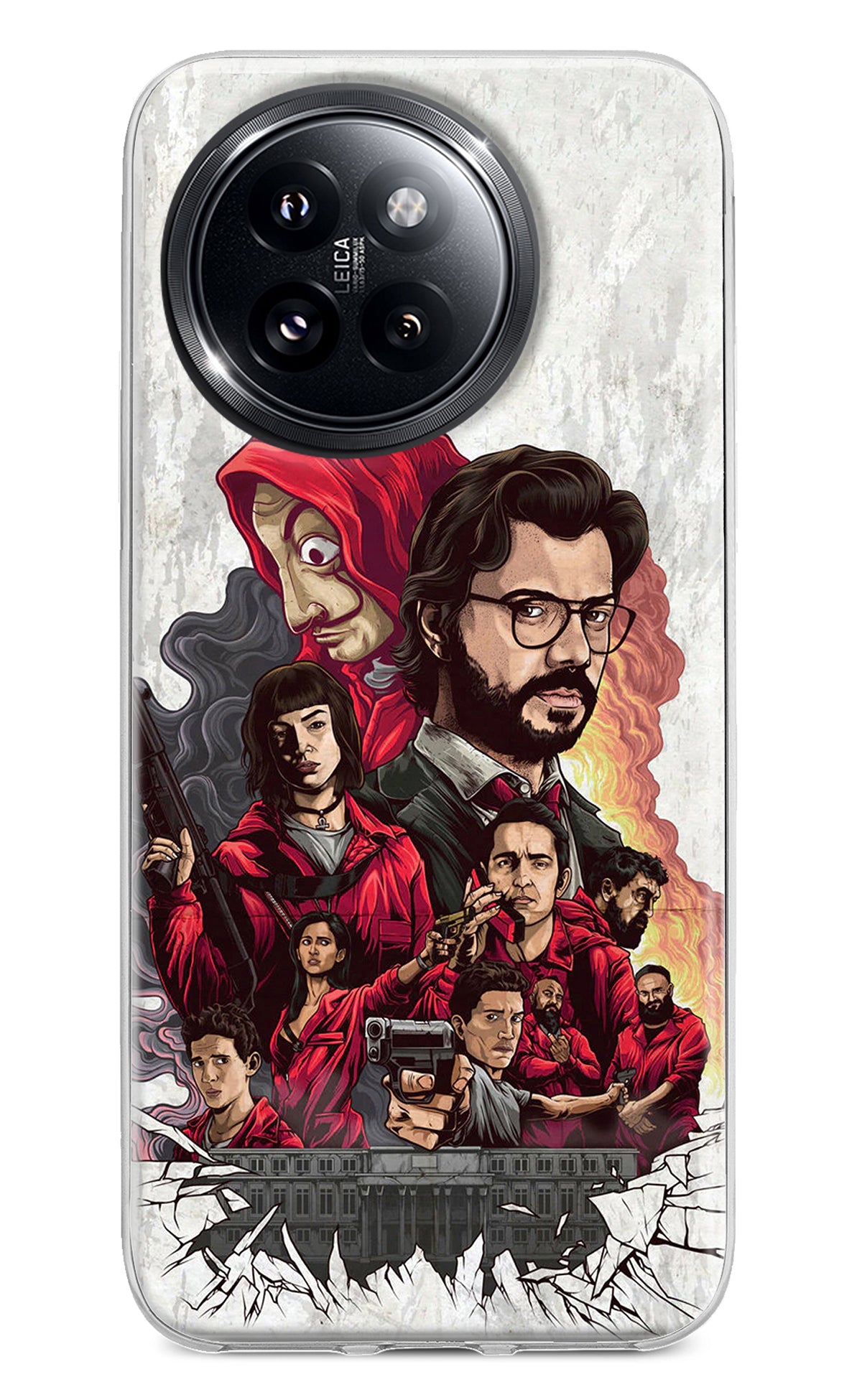 Money Heist Artwork Xiaomi 14 Civi Back Cover