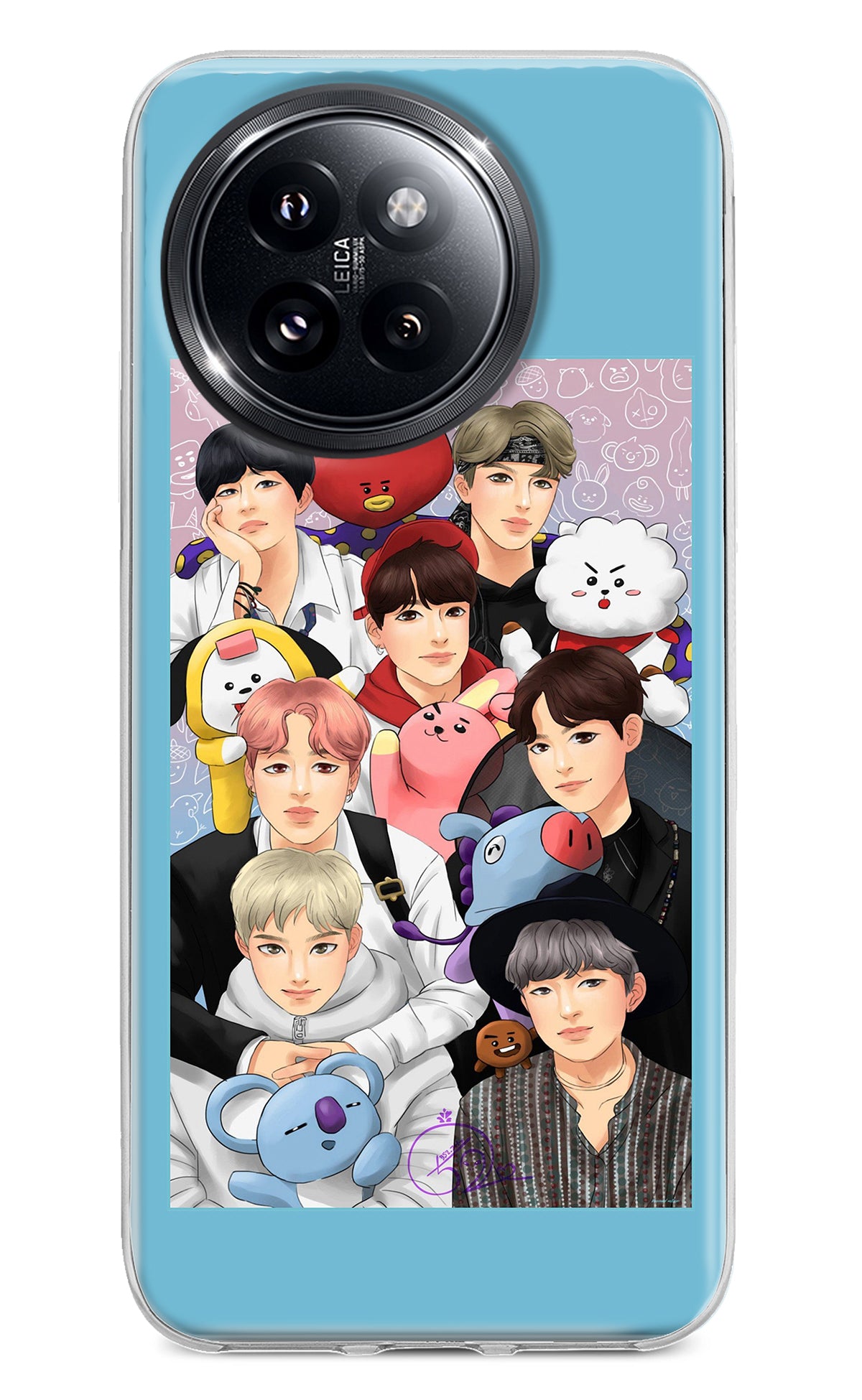 BTS with animals Xiaomi 14 Civi Back Cover