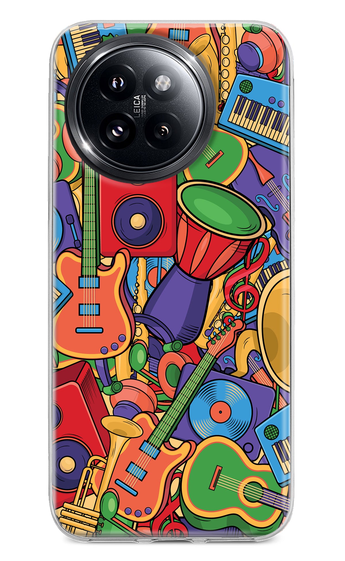 Music Instrument Doodle Xiaomi 14 Civi Back Cover