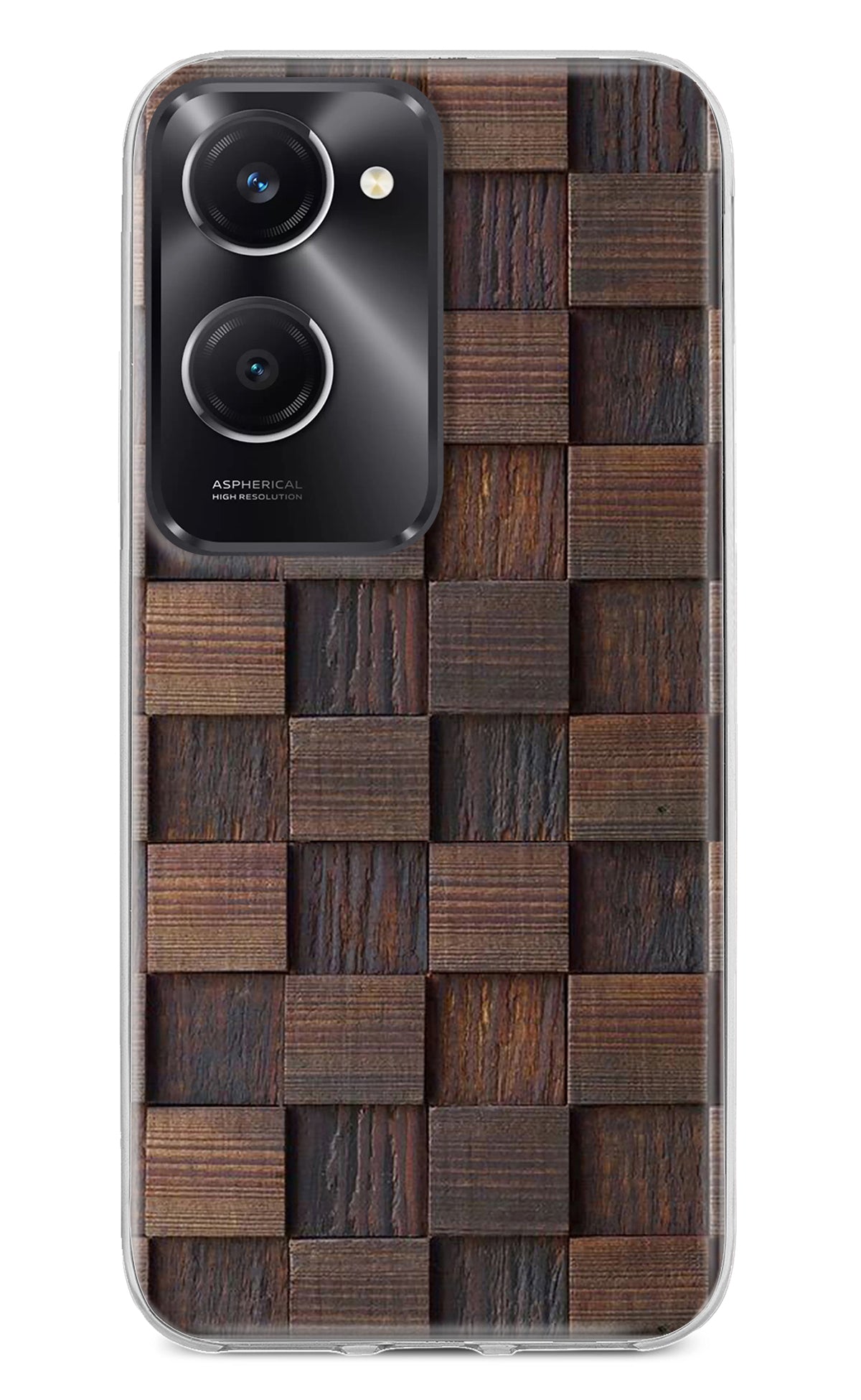 Wooden Cube Design Vivo T3 Lite 5G Back Cover