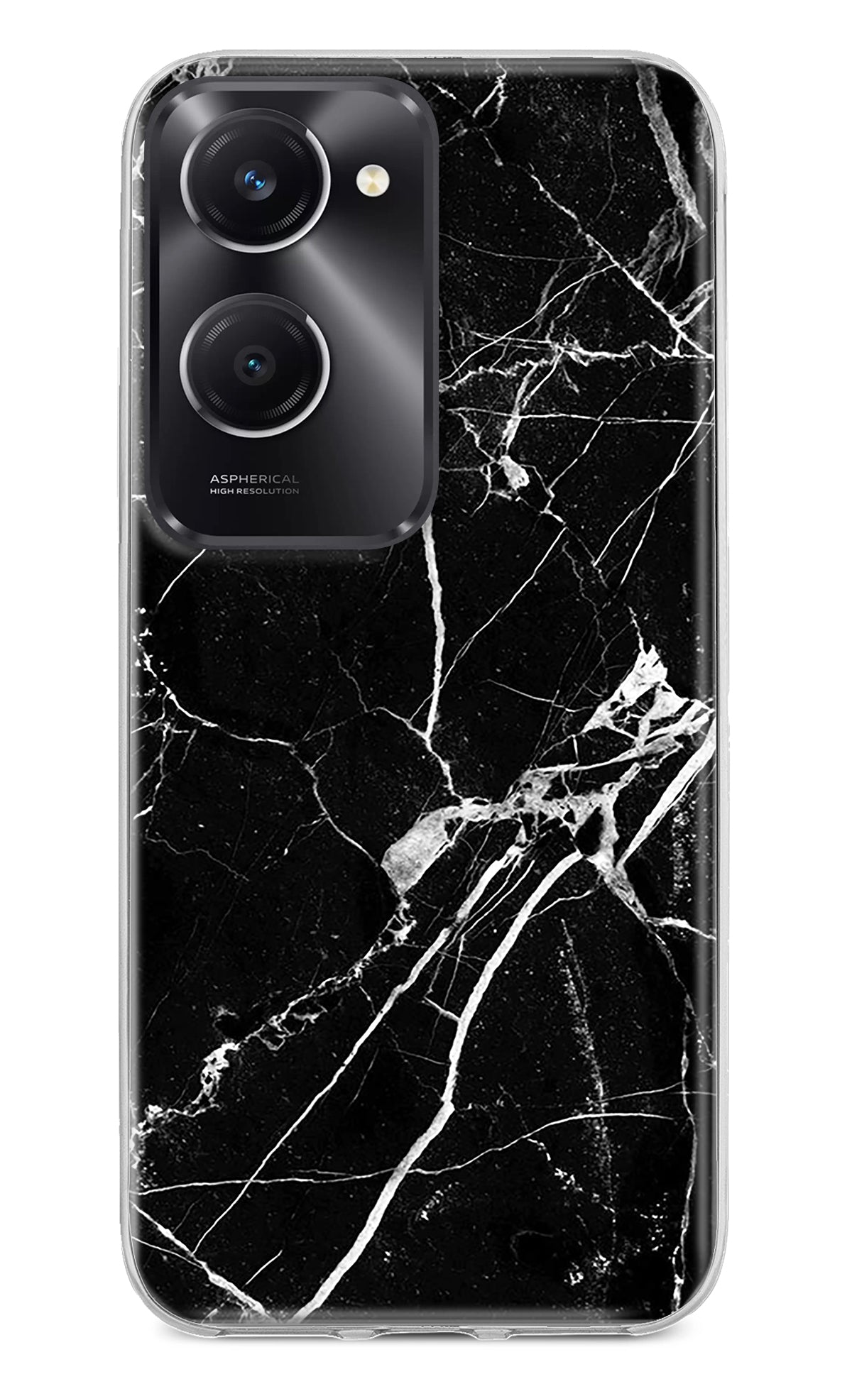 Black Marble Pattern Vivo T3 Lite 5G Back Cover