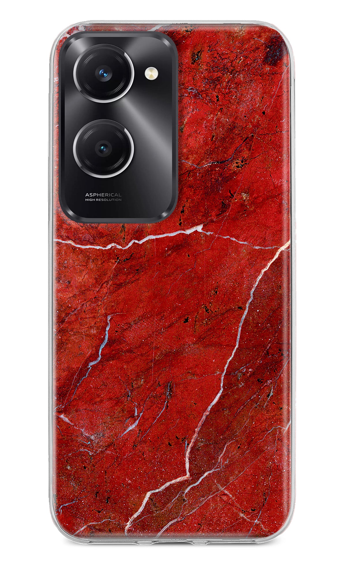 Red Marble Design Vivo T3 Lite 5G Back Cover