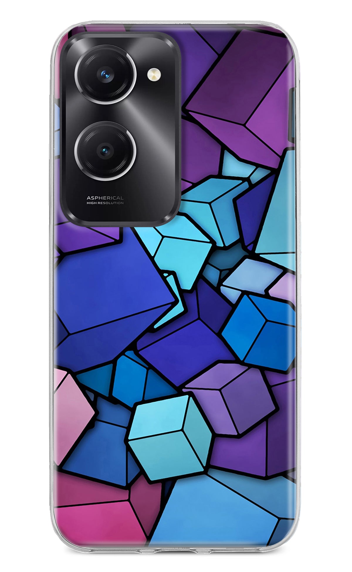 Cubic Abstract Vivo T3 Lite 5G Back Cover