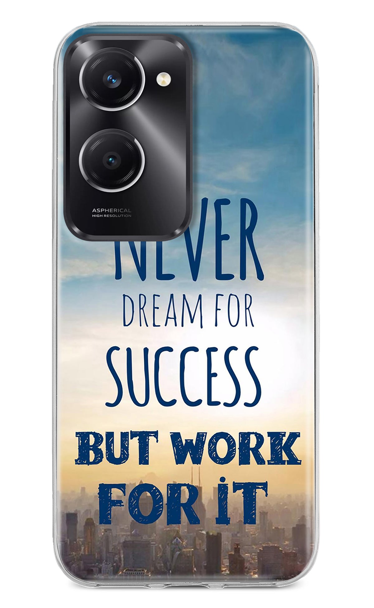 Never Dream For Success But Work For It Vivo T3 Lite 5G Back Cover