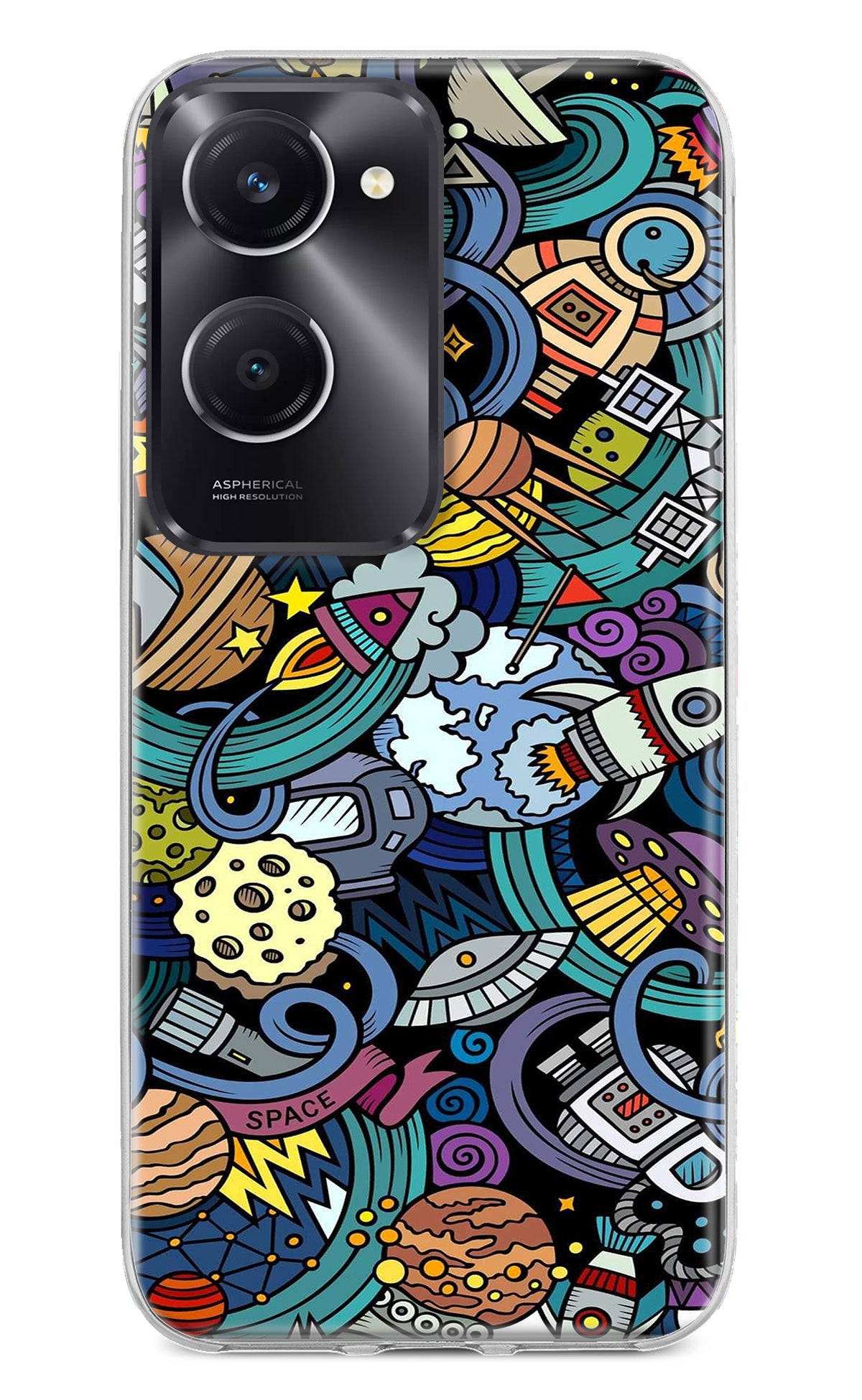 Space Abstract Vivo T3 Lite 5G Back Cover