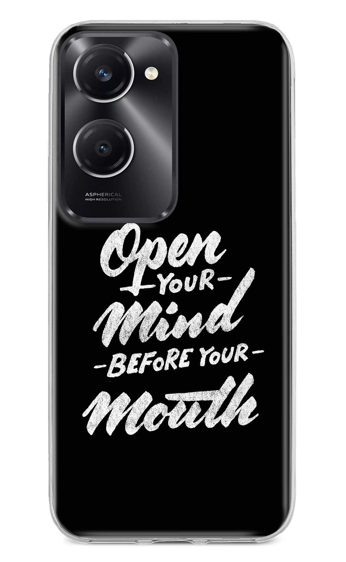 Open Your Mind Before Your Mouth Vivo T3 Lite 5G Back Cover