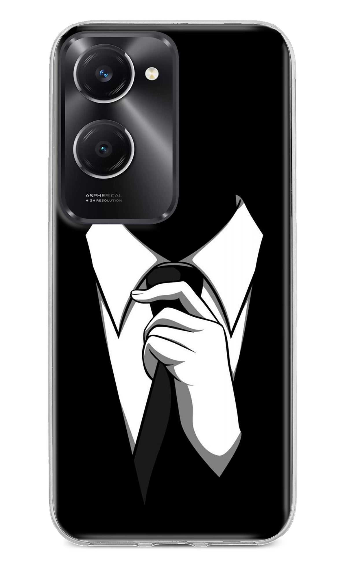 Black Tie Vivo T3 Lite 5G Back Cover