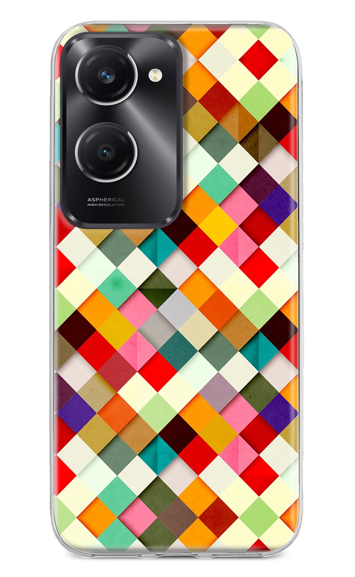 Geometric Abstract Colorful Vivo T3 Lite 5G Back Cover